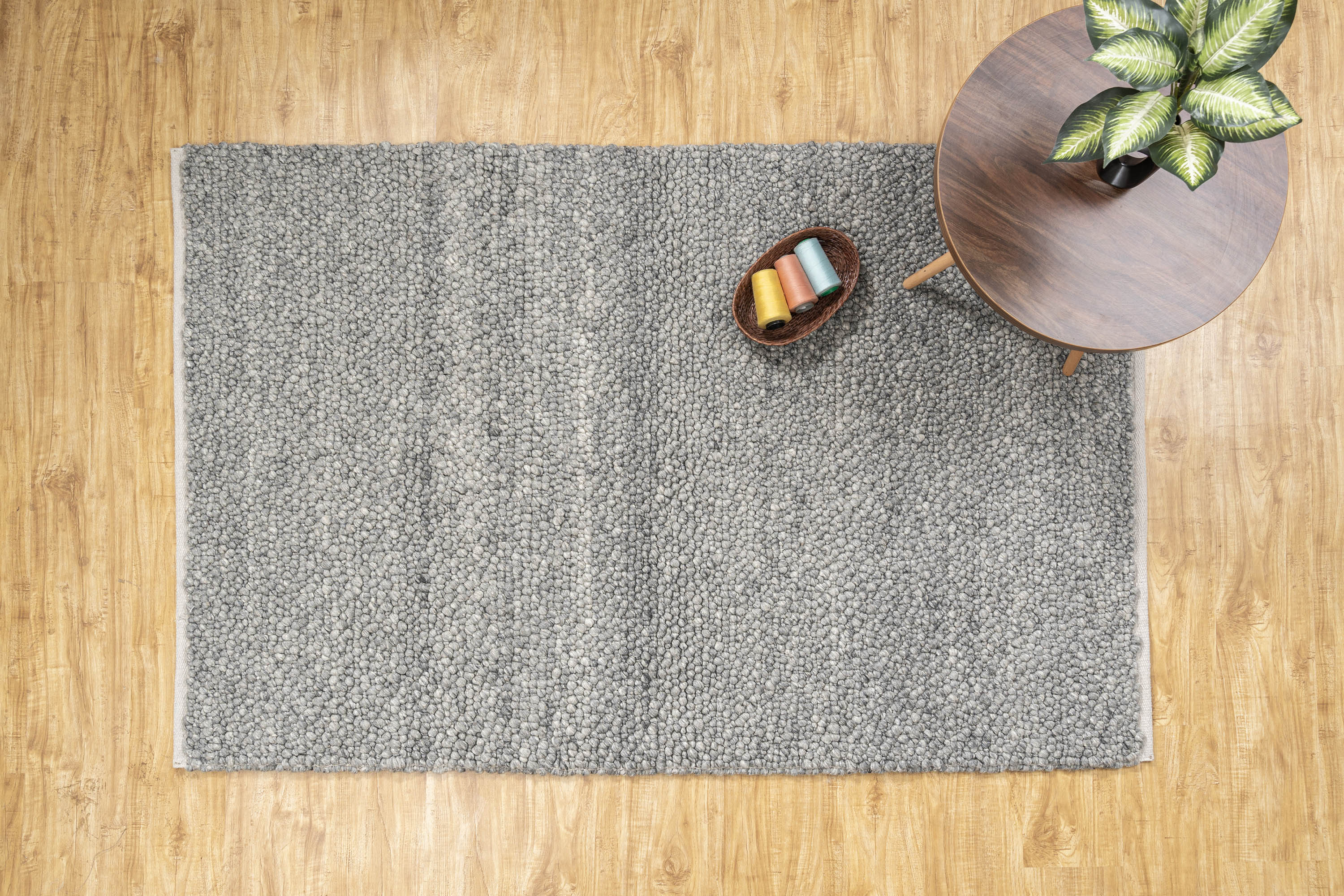 Nimbus Grey Chunky Rug