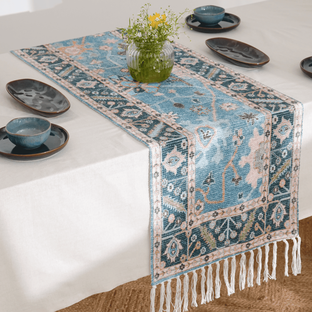 Aqua Serenity Table Runner