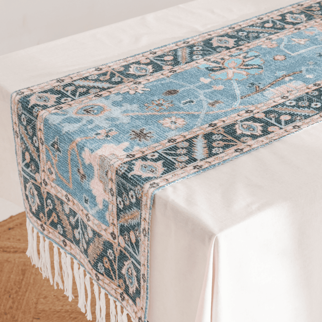 Aqua Serenity Table Runner