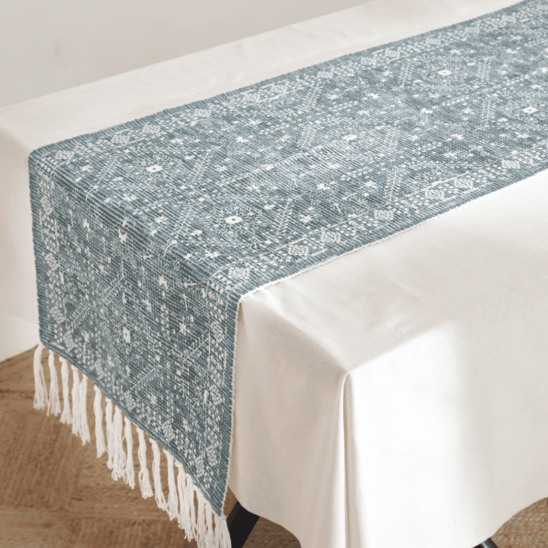 Verdant Fringe Table Runner