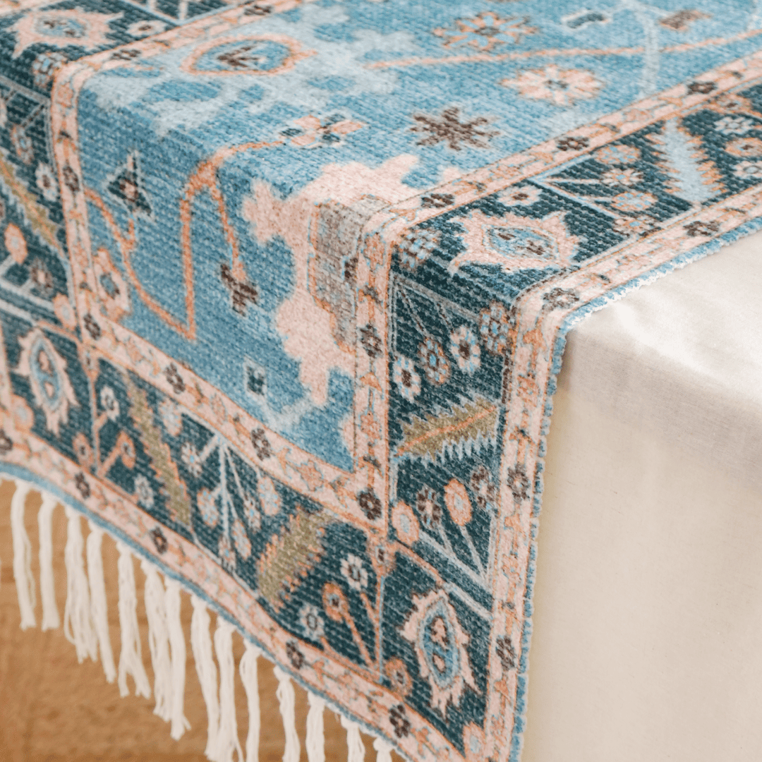 Aqua Serenity Table Runner