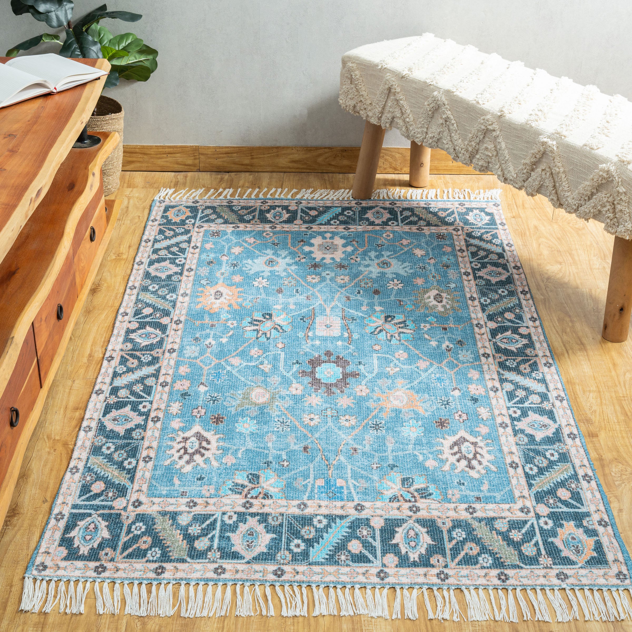 Aqua Garden Area Rug