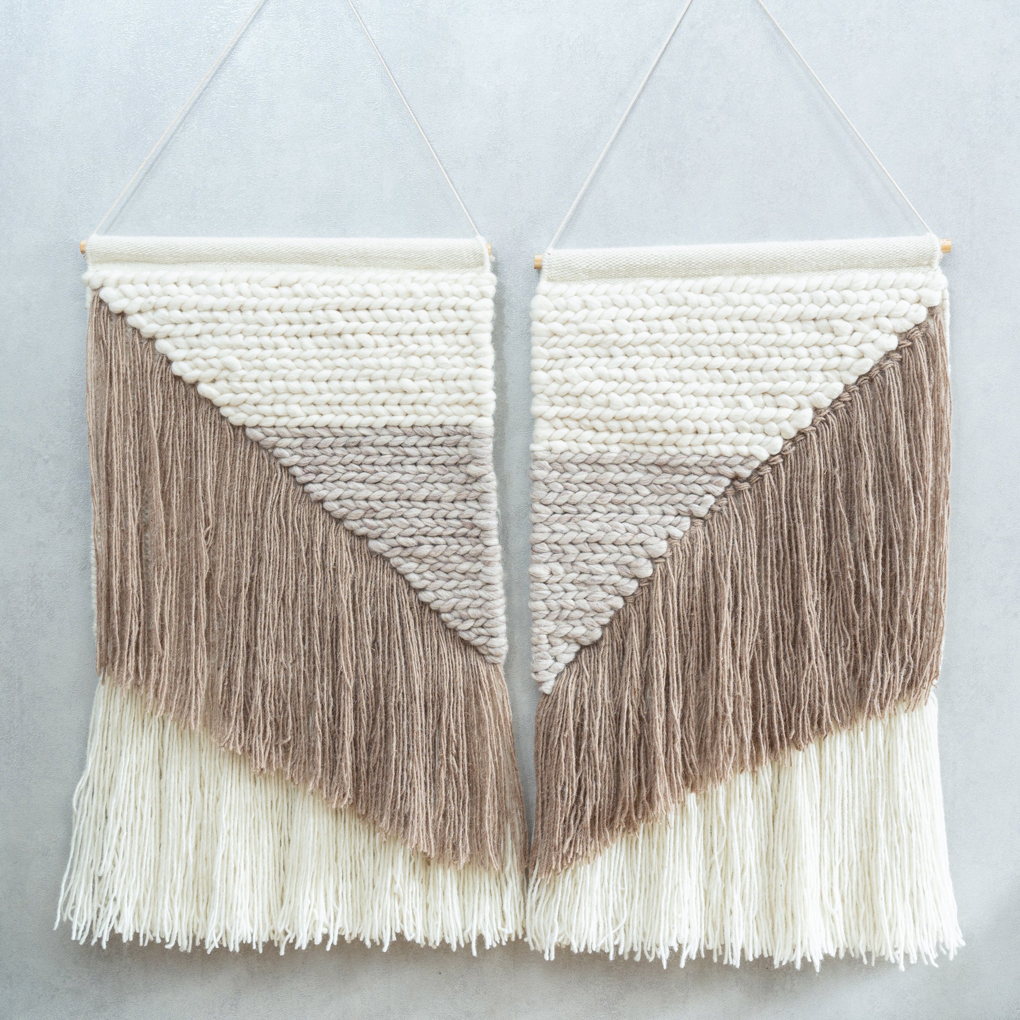 Textured Beige Wall Hanging