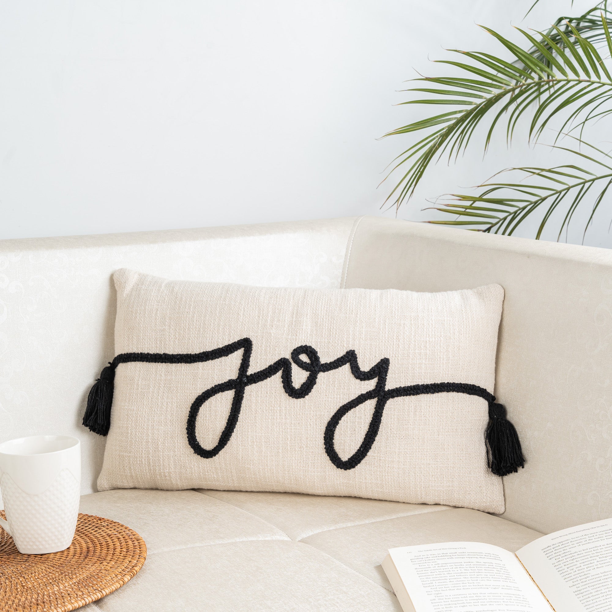 Joyful Fringes Cushion Cover