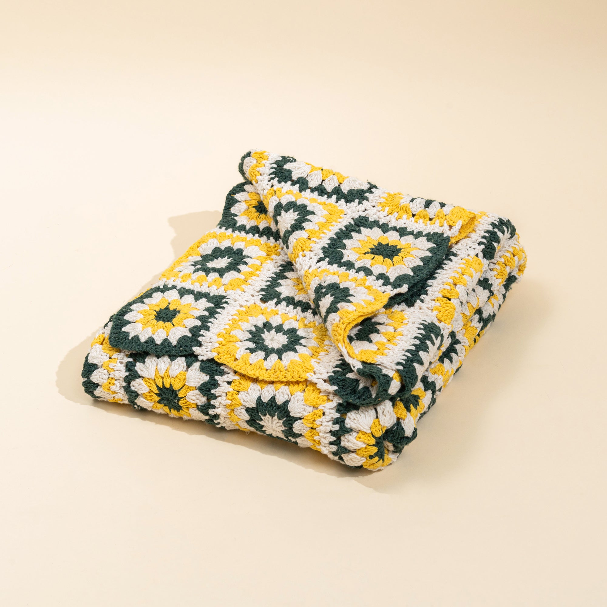 Sunflower Crochet Throw Blanket