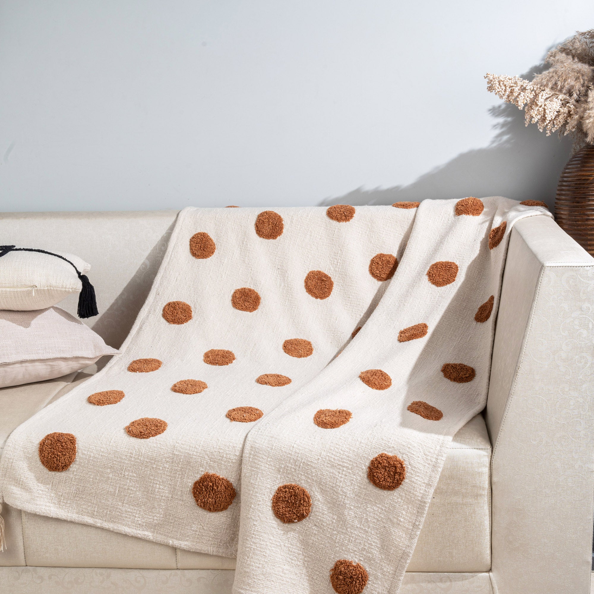 Polka Dots Throw Blanket