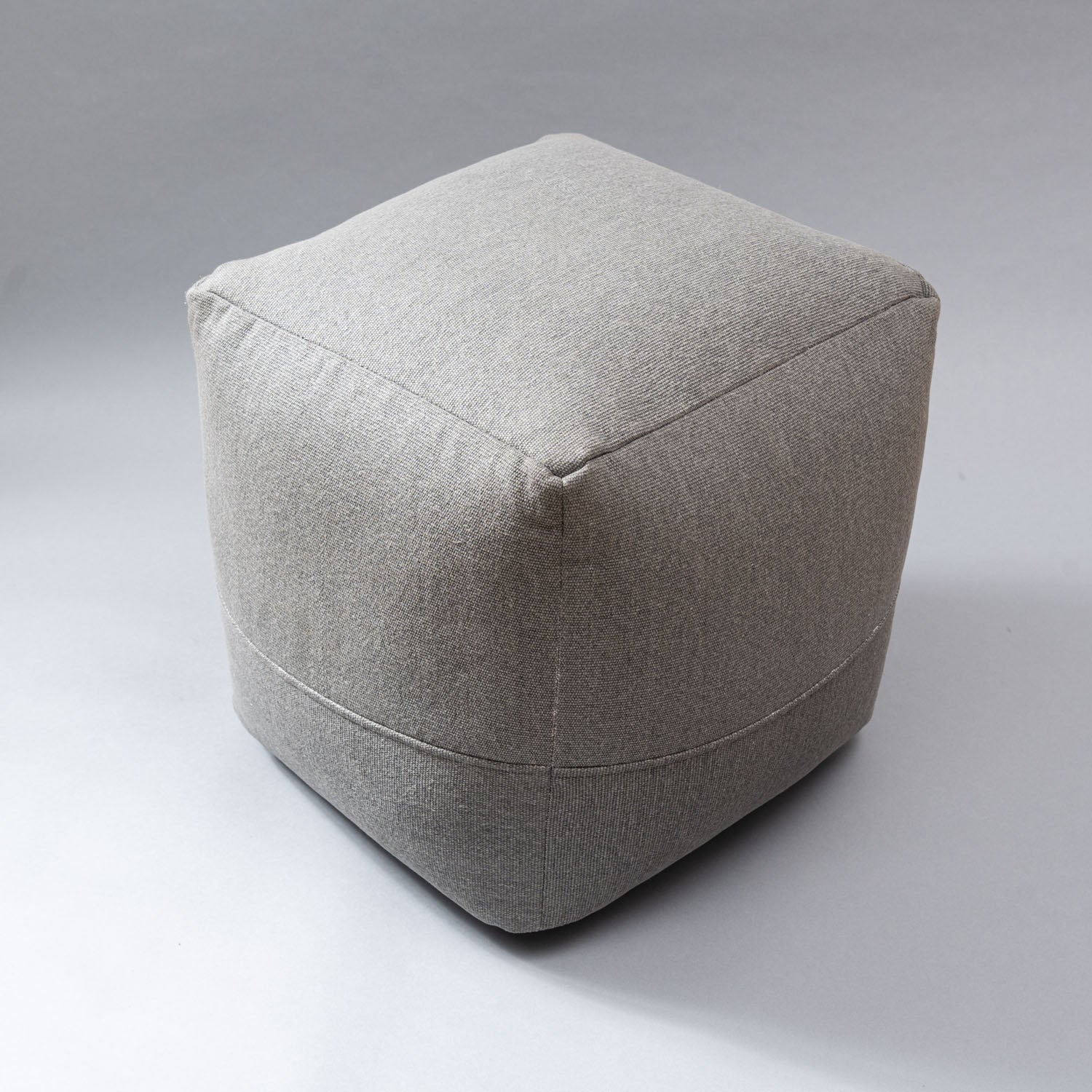 Serenity Haven Grey Pouf