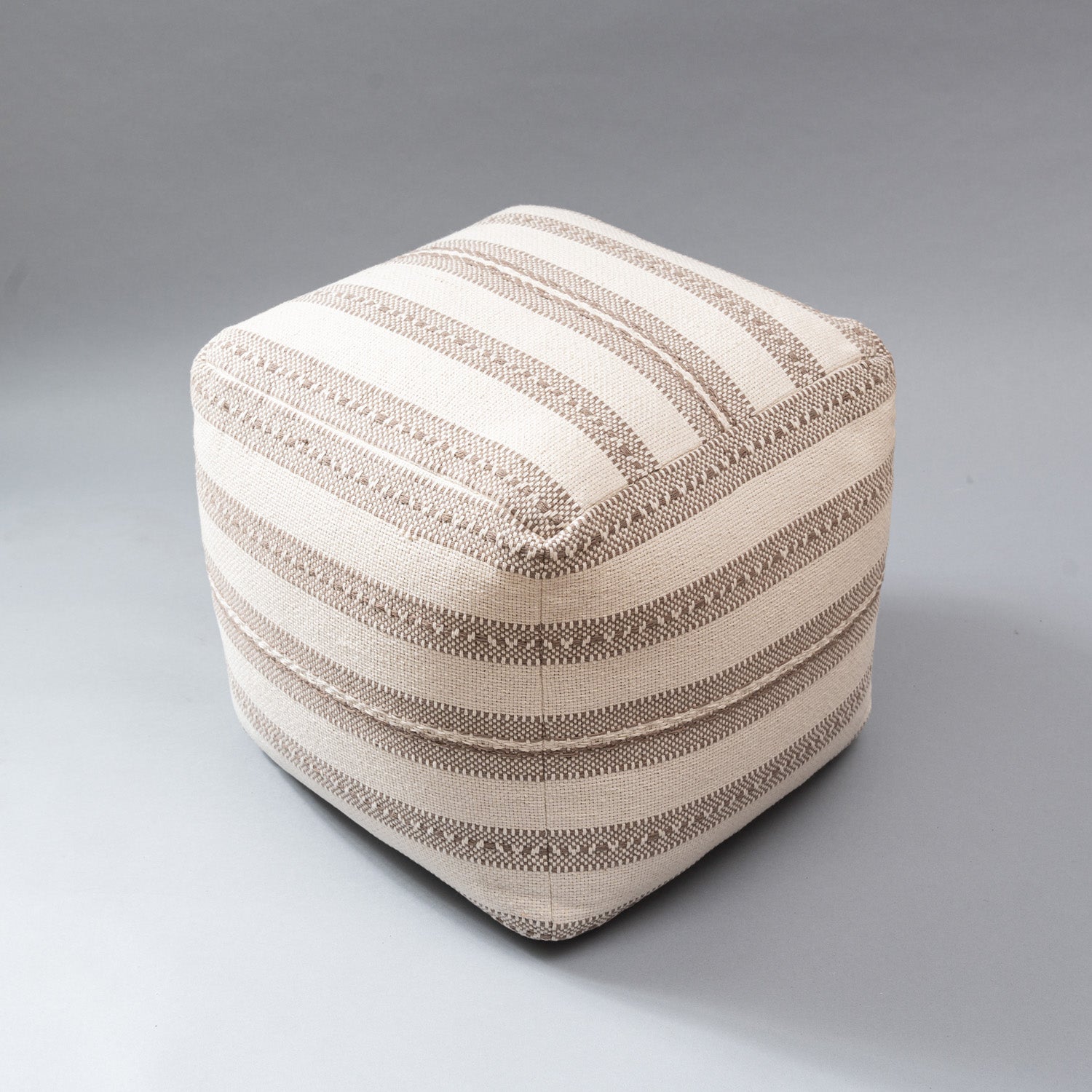 Earth Weave Woven Pouf