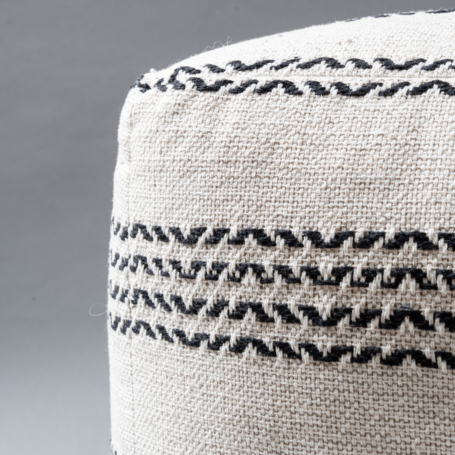 Zen Blend Woven Pouf