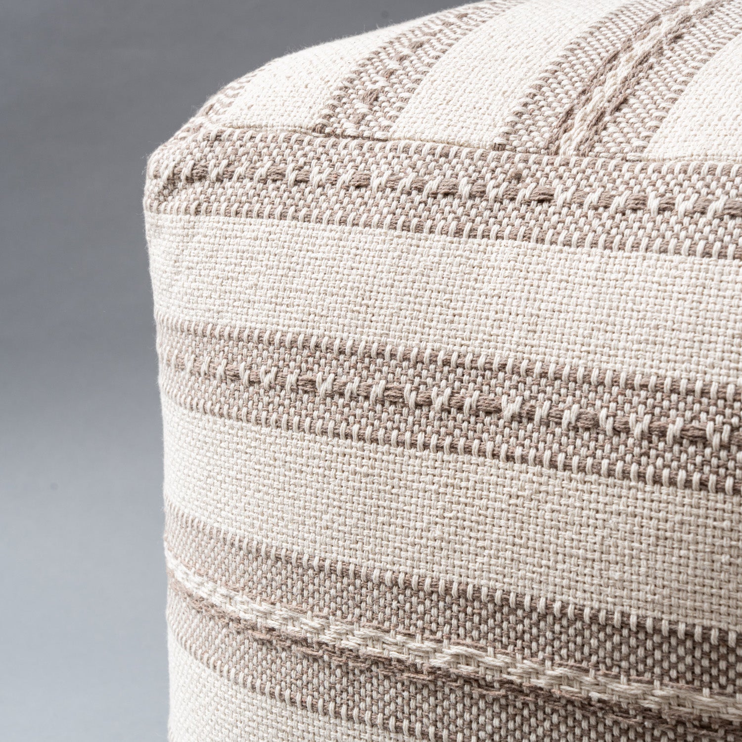 Earth Weave Woven Pouf