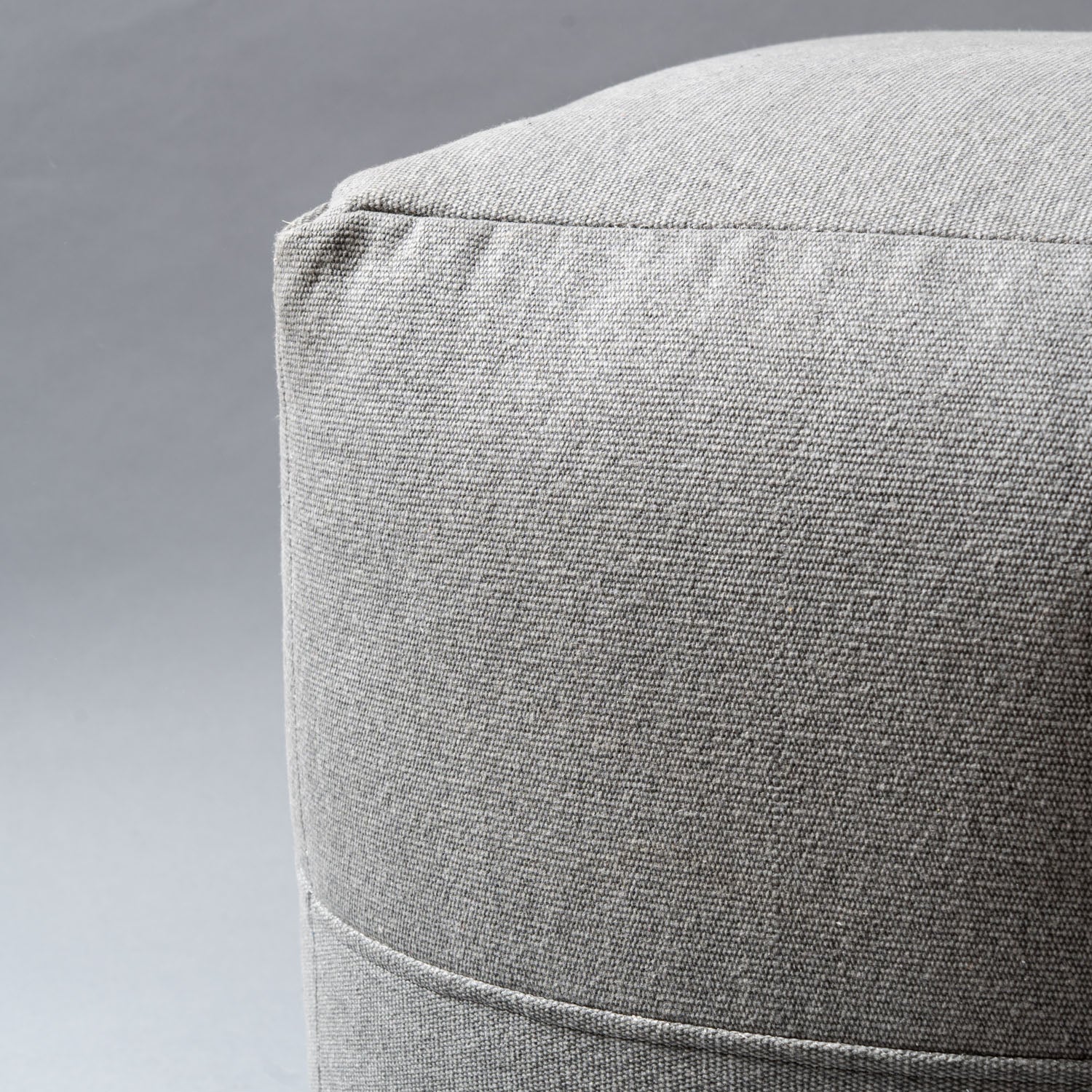 Serenity Haven Grey Pouf