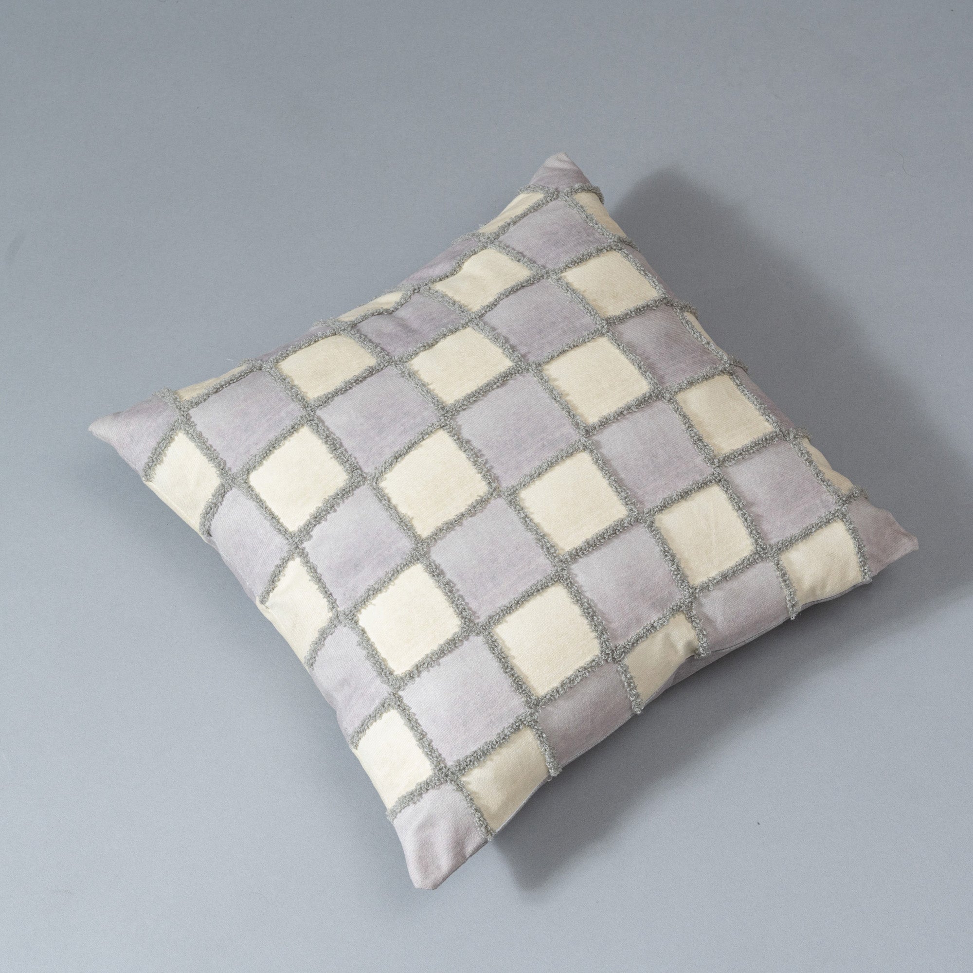 Luxe Checkered Cushion Cover - Set Of Two