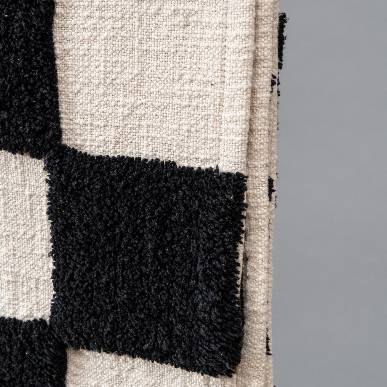 Black & White Checkered Throw Blanket