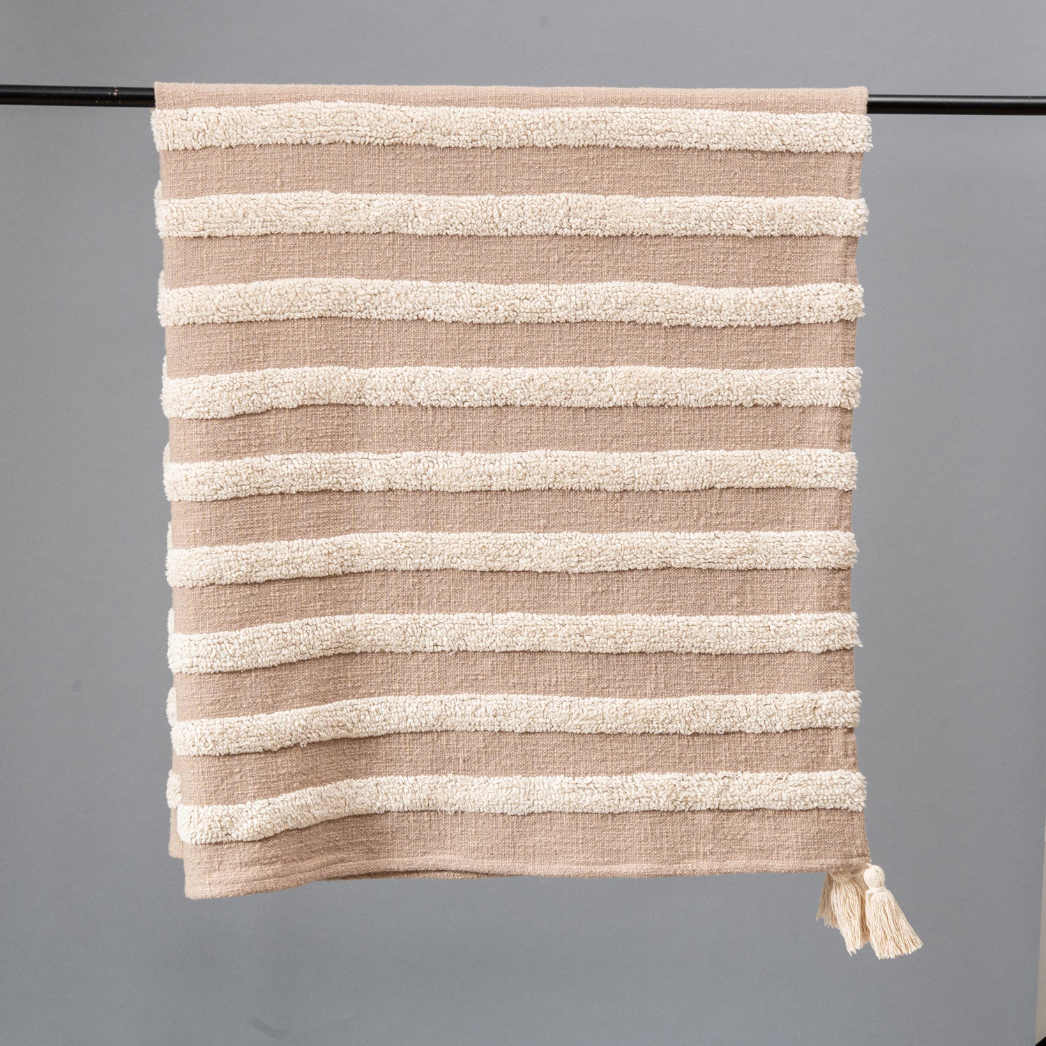 Warm Taupe Throw Blanket