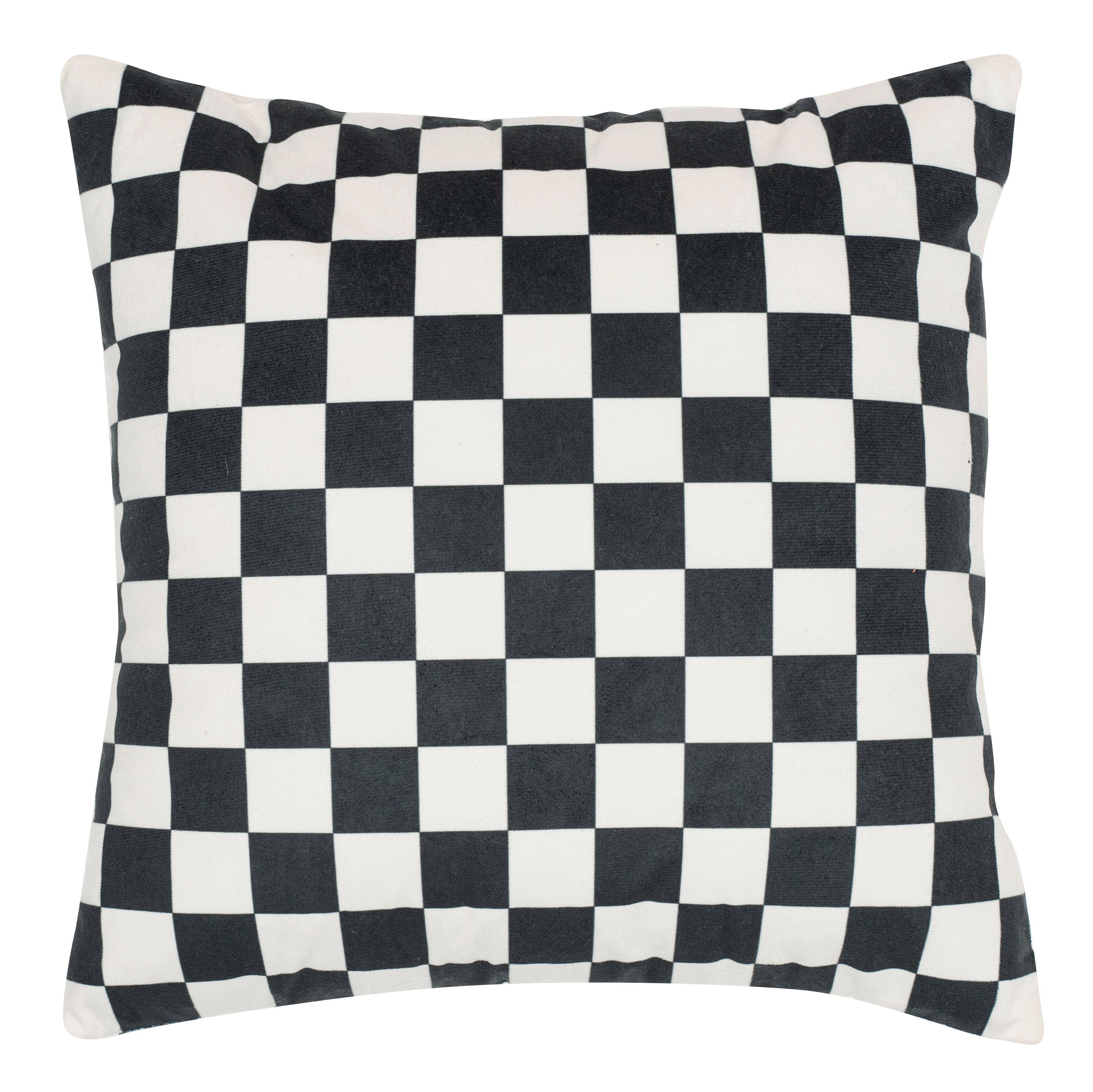 Monochrome Checks Cushion Cover - Set Of Two