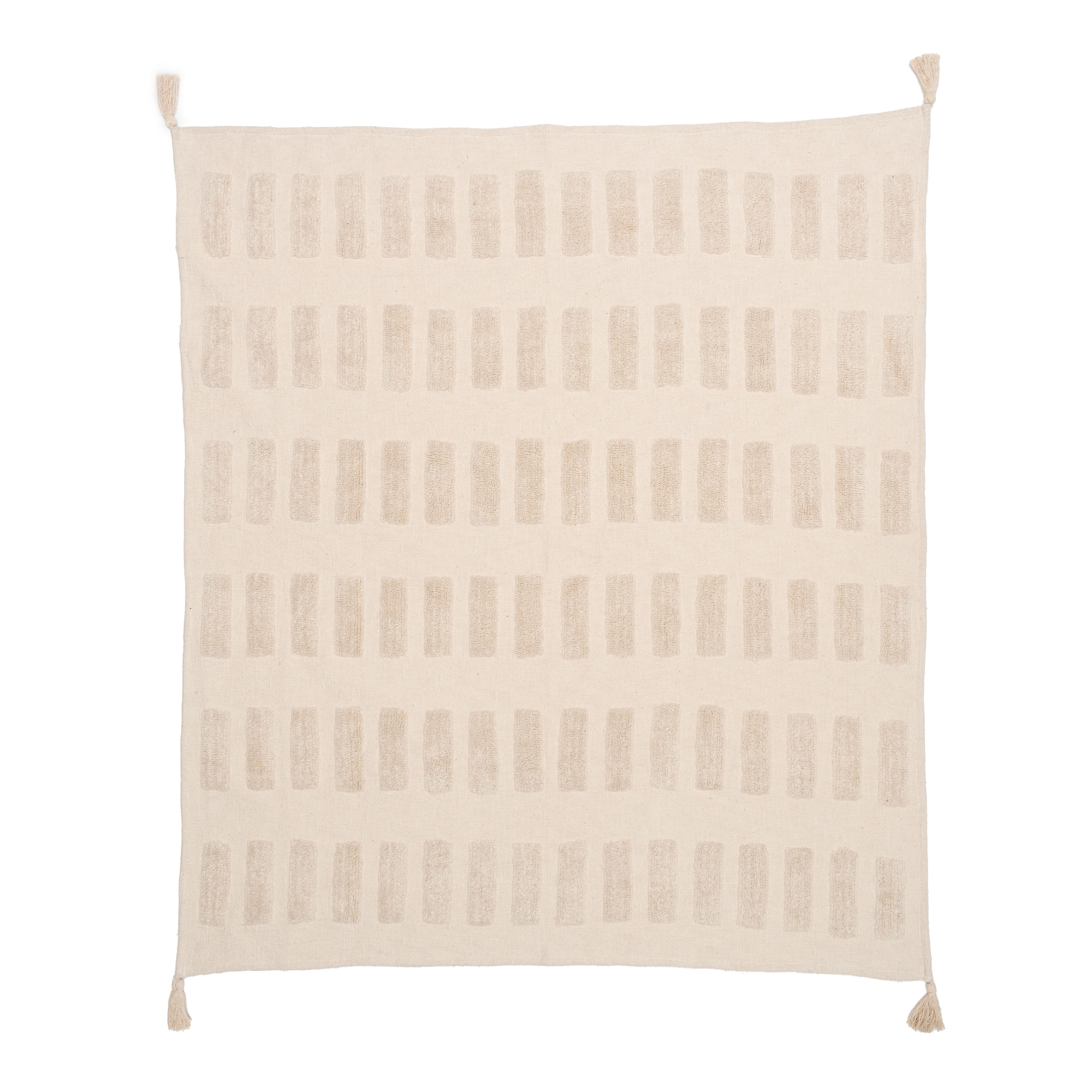 Ivory Harmony Throw Blanket