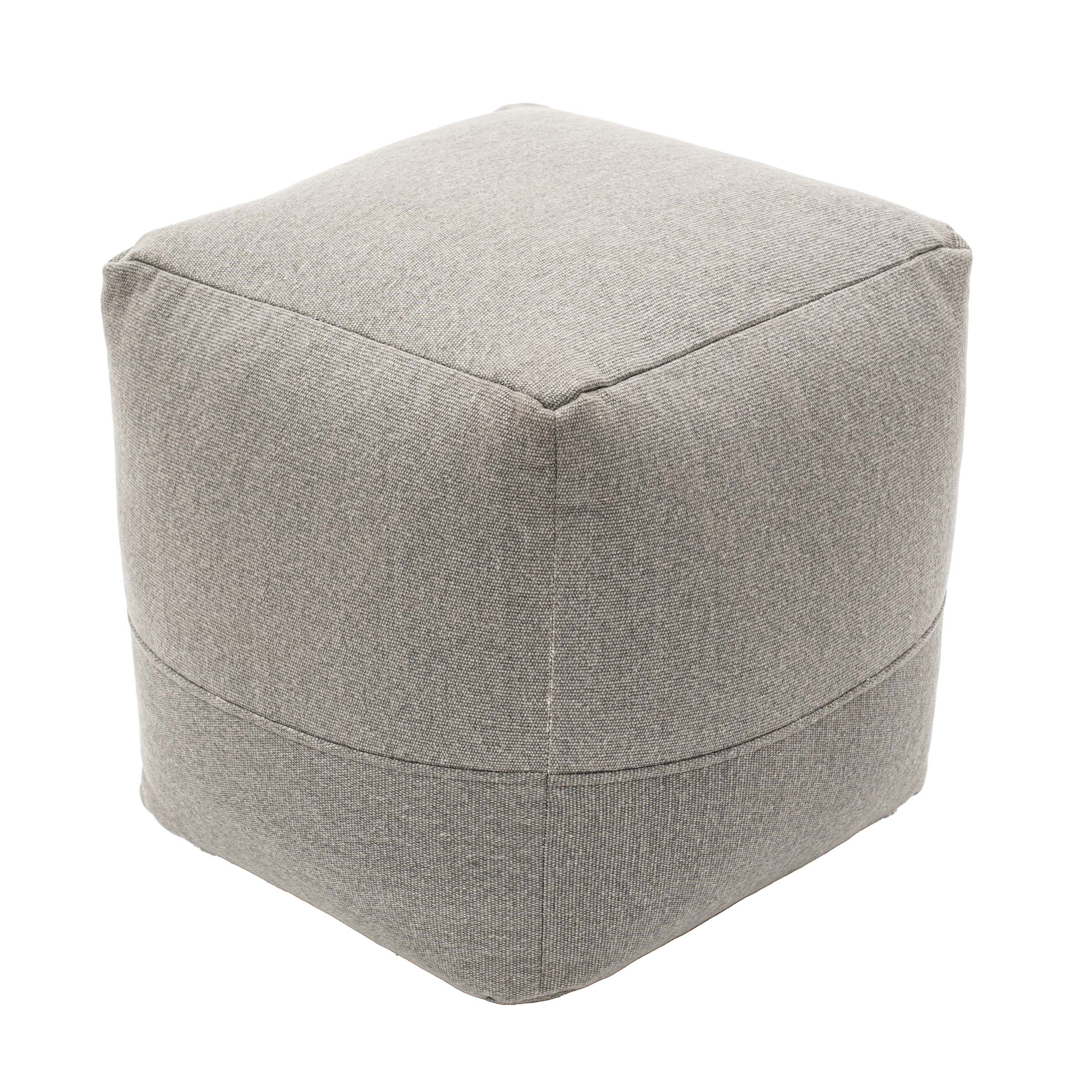 Serenity Haven Grey Pouf