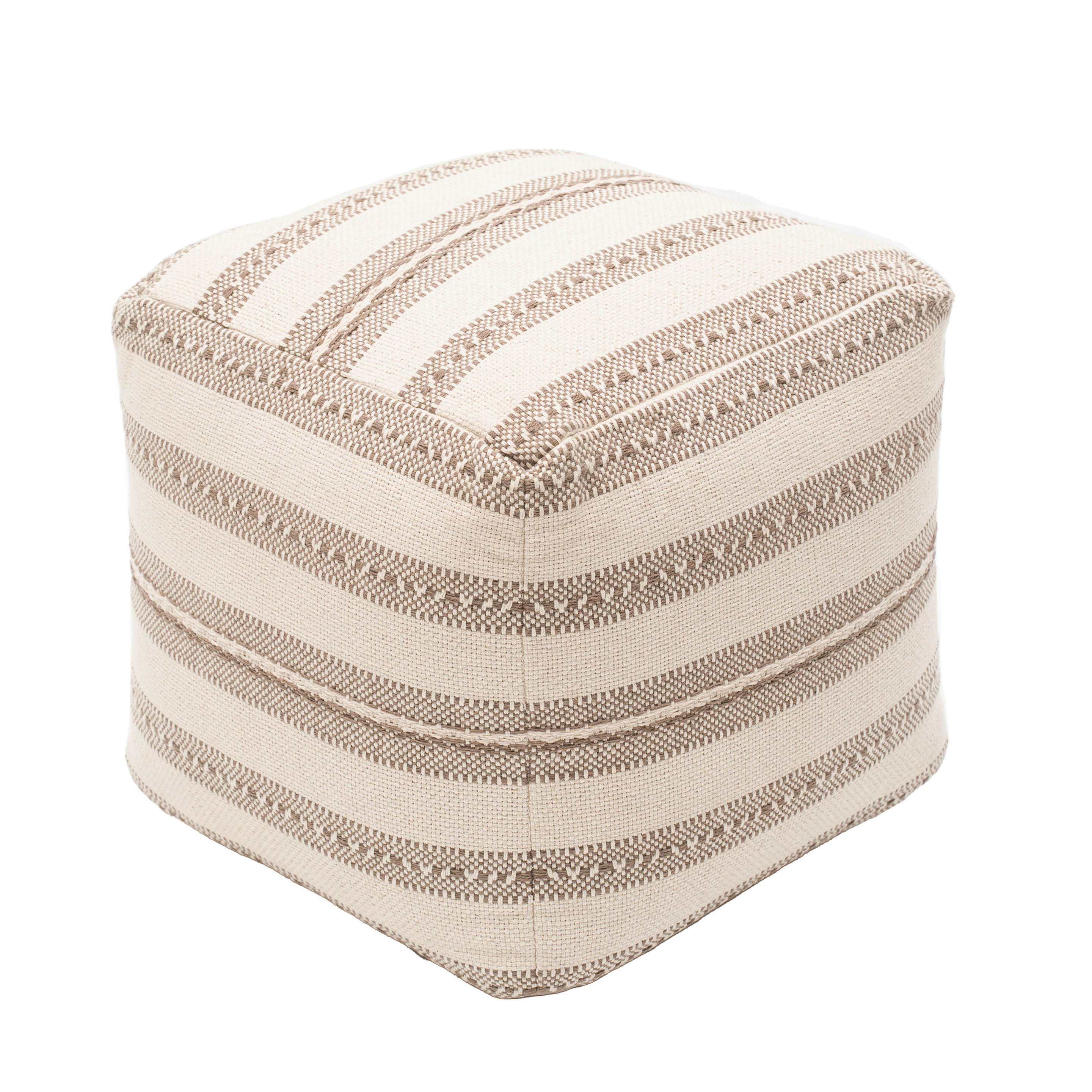 Earth Weave Woven Pouf