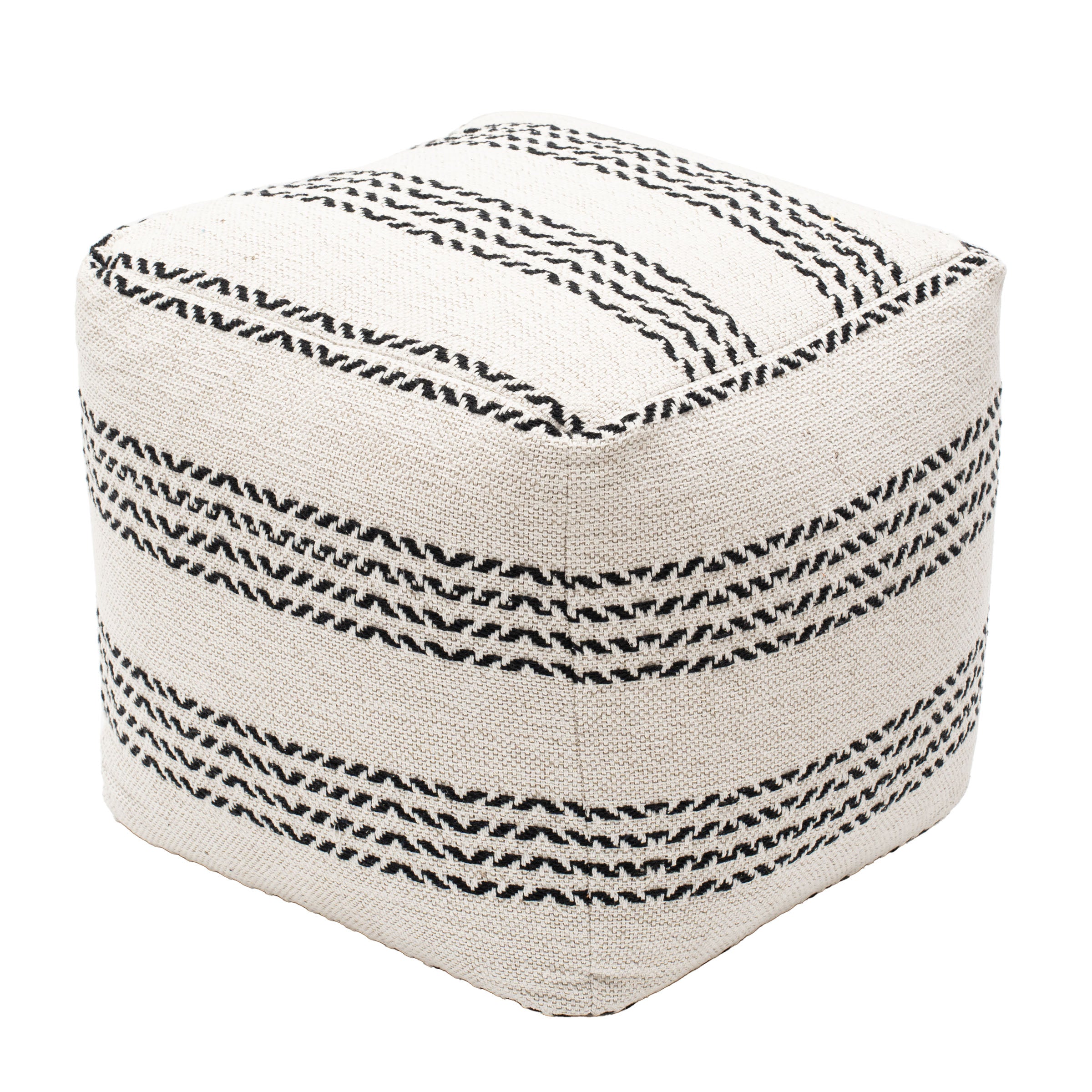 Zen Blend Woven Pouf