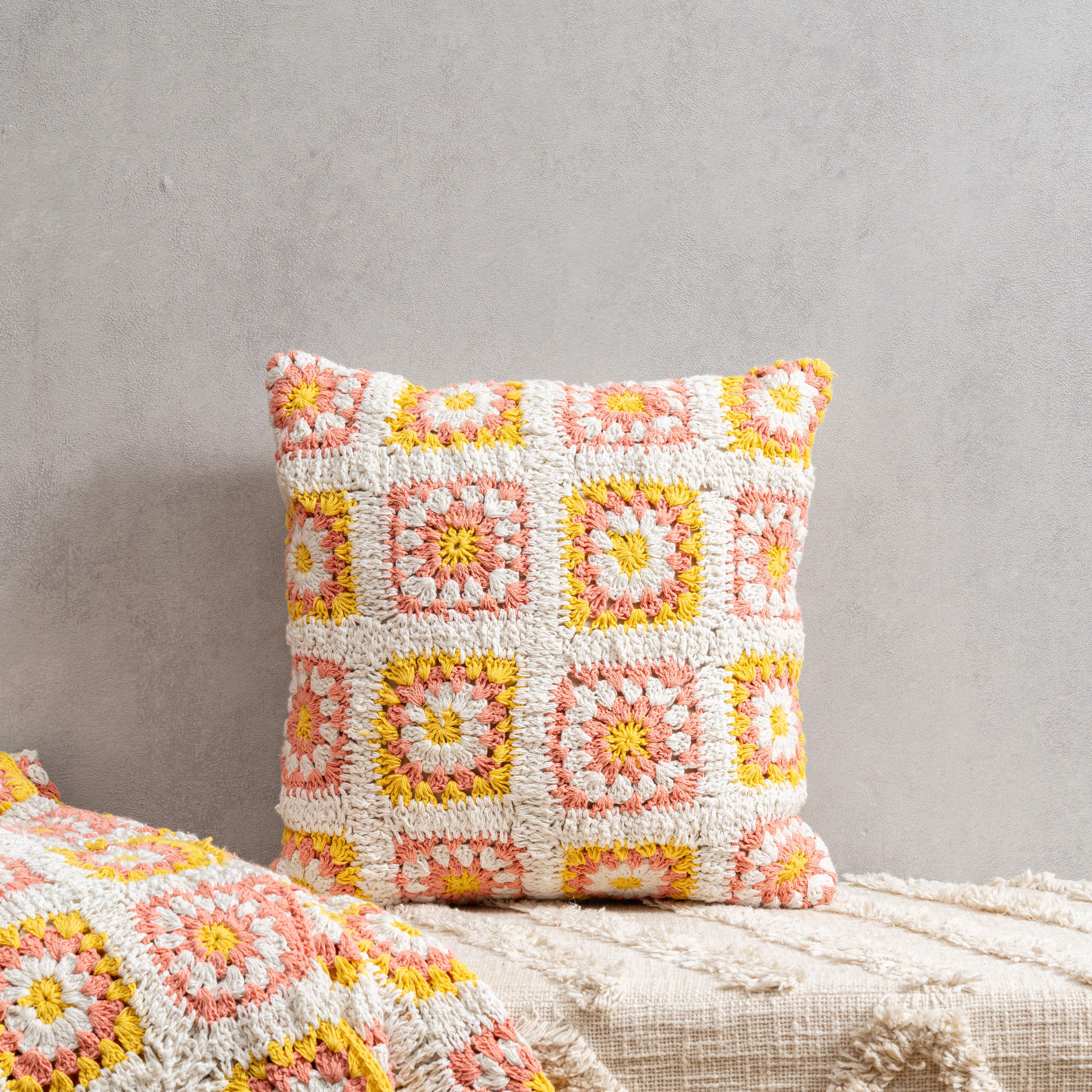 Harvest Crochet Cushion Cover