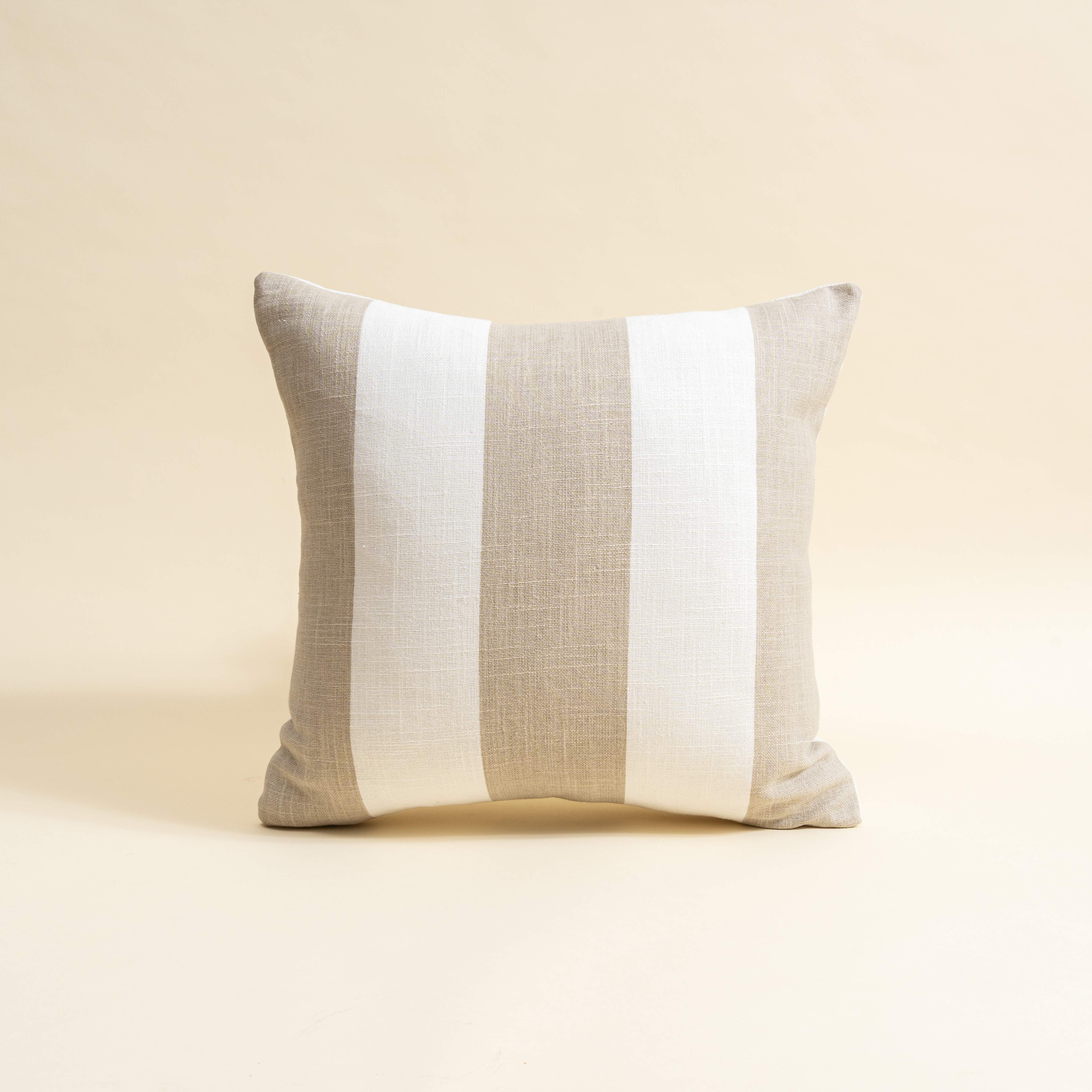 Beige Bold Cushion Cover