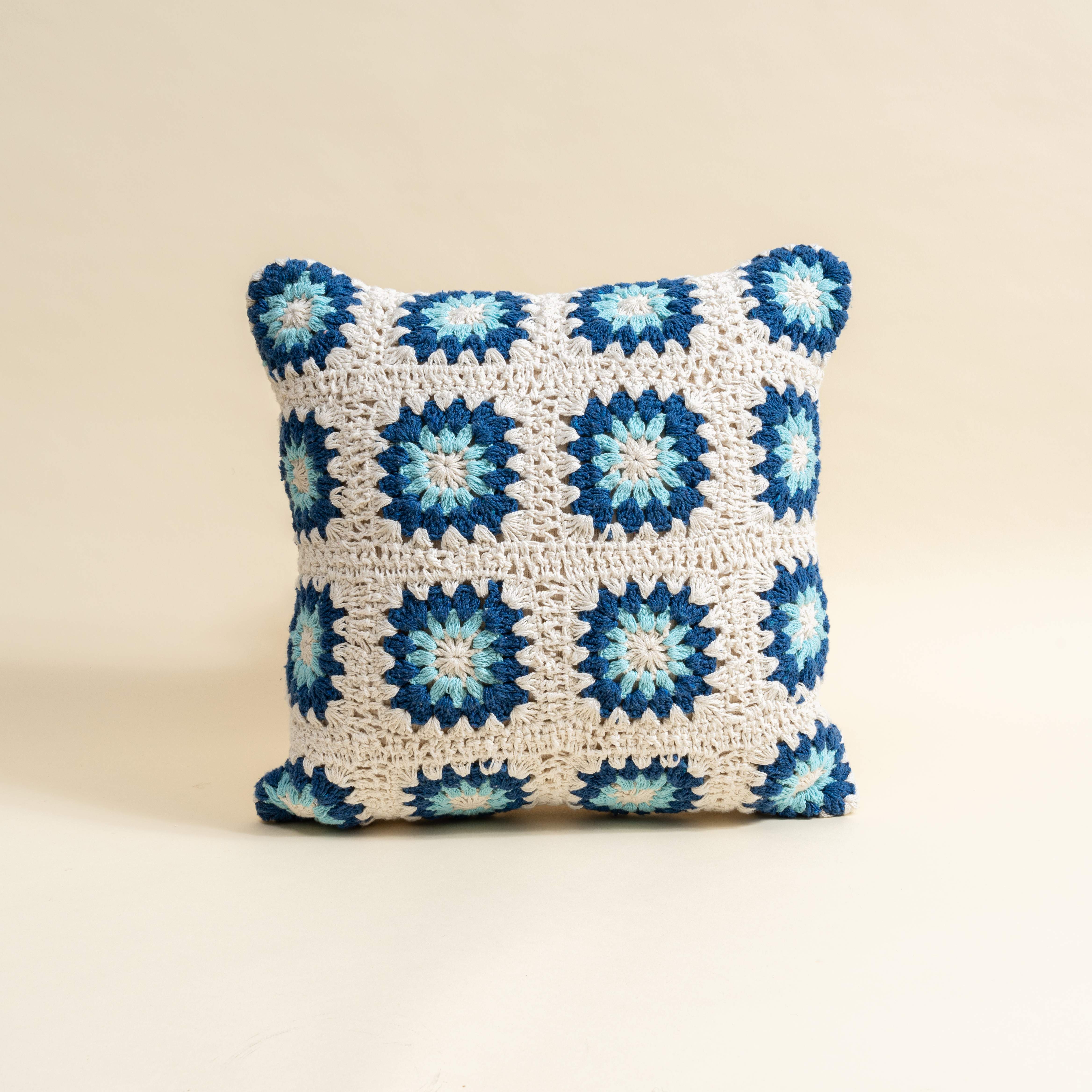 Lagoon Crochet Cushion Cover