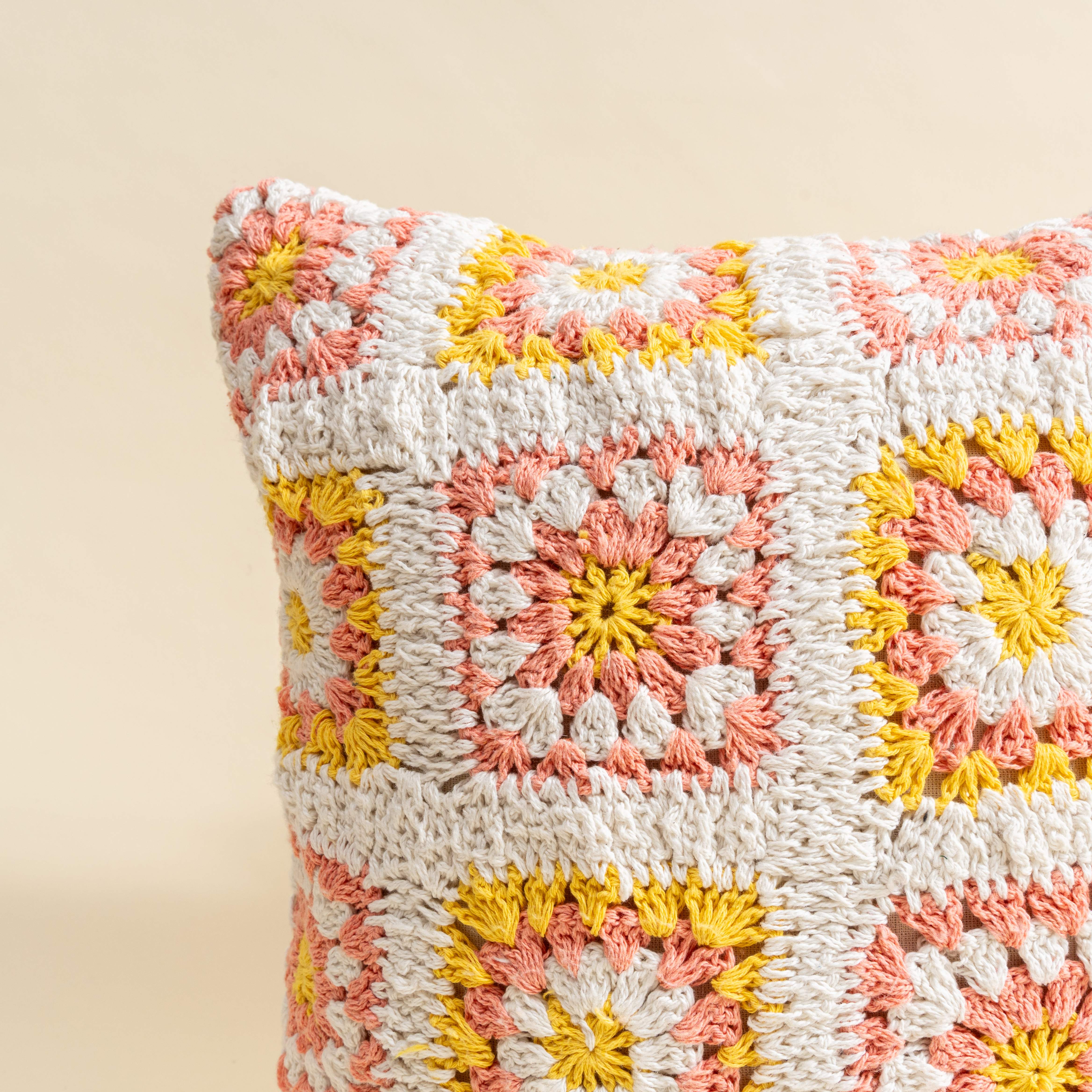 Harvest Crochet Cushion Cover