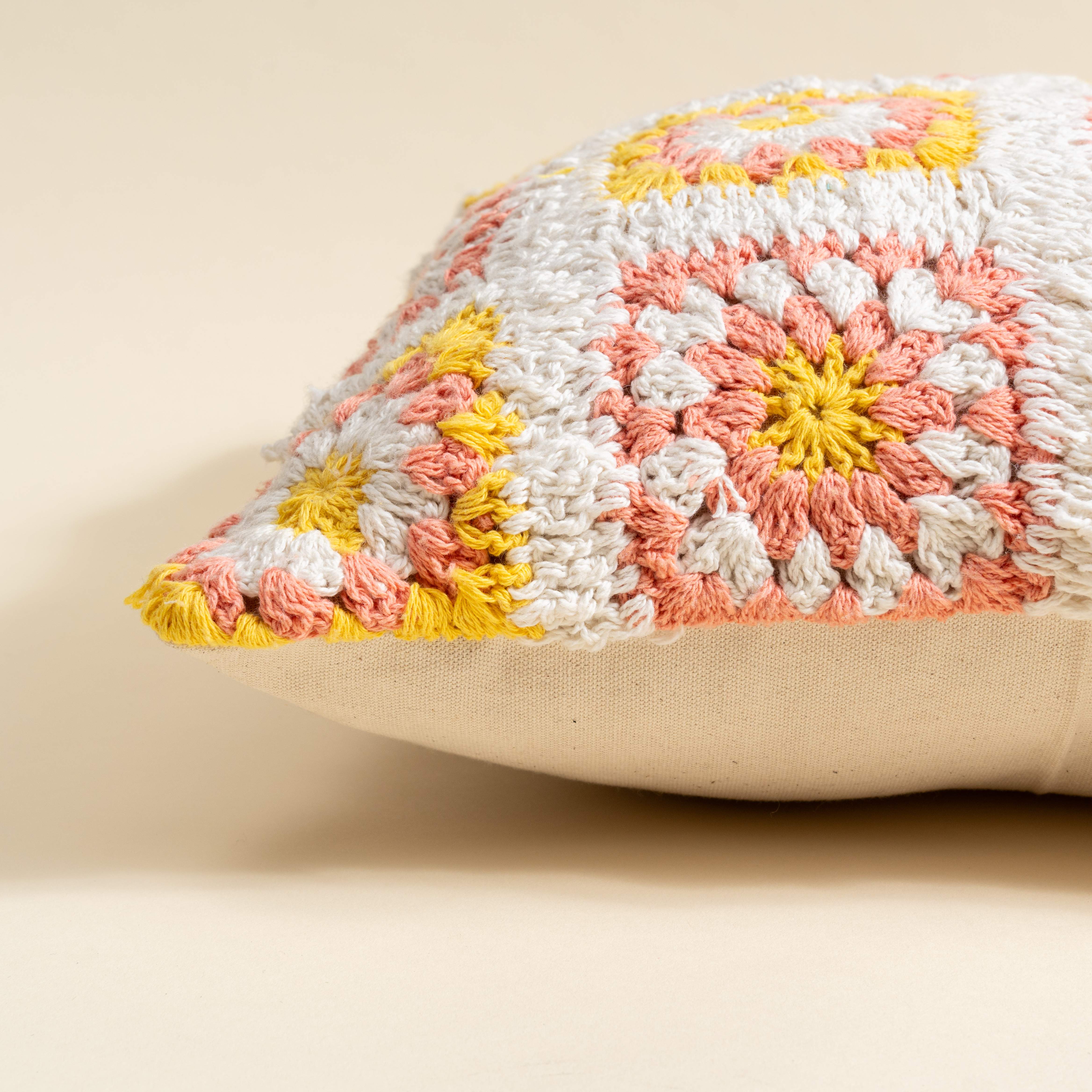 Harvest Crochet Cushion Cover