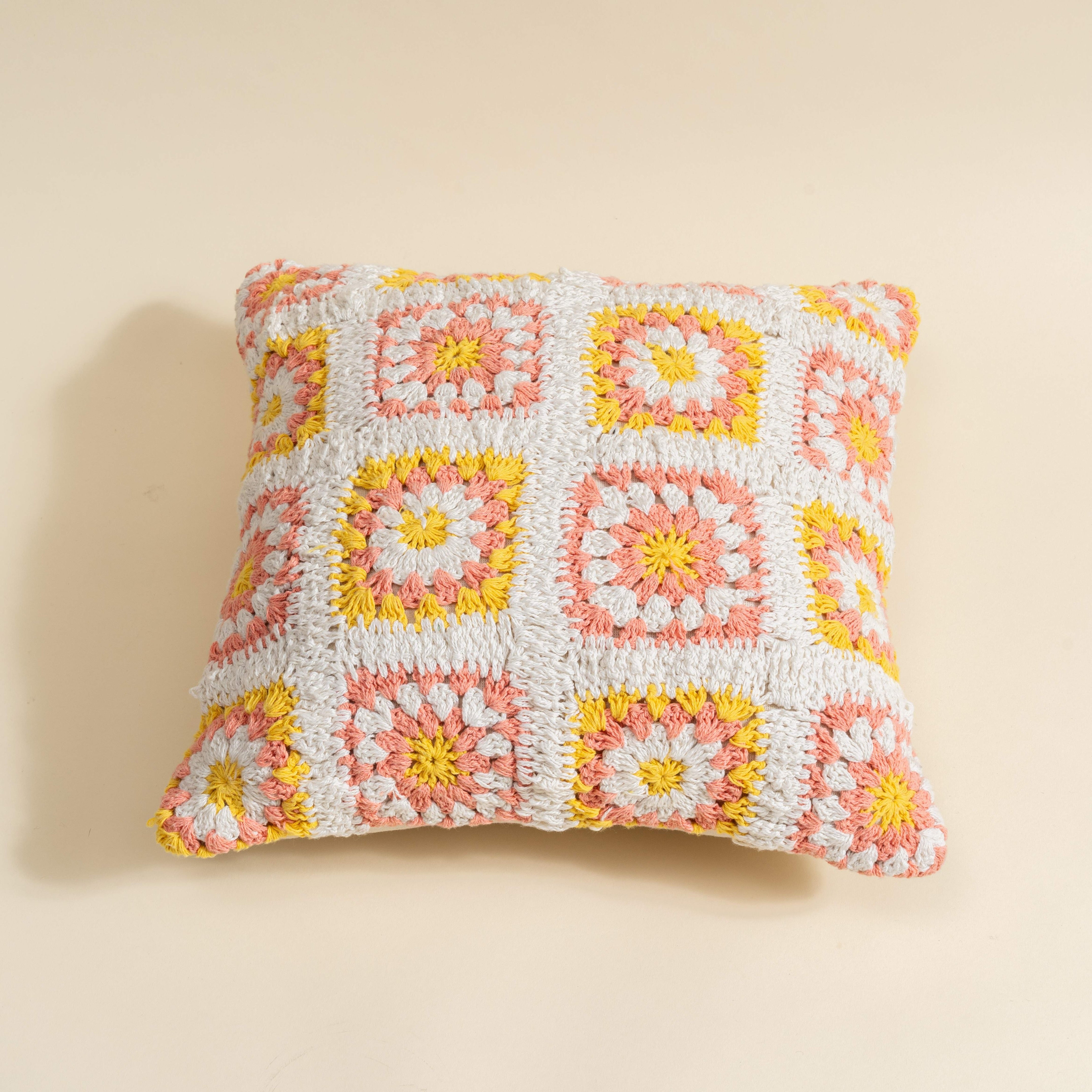 Maranta Crochet Cushion Covers - Set Of Two