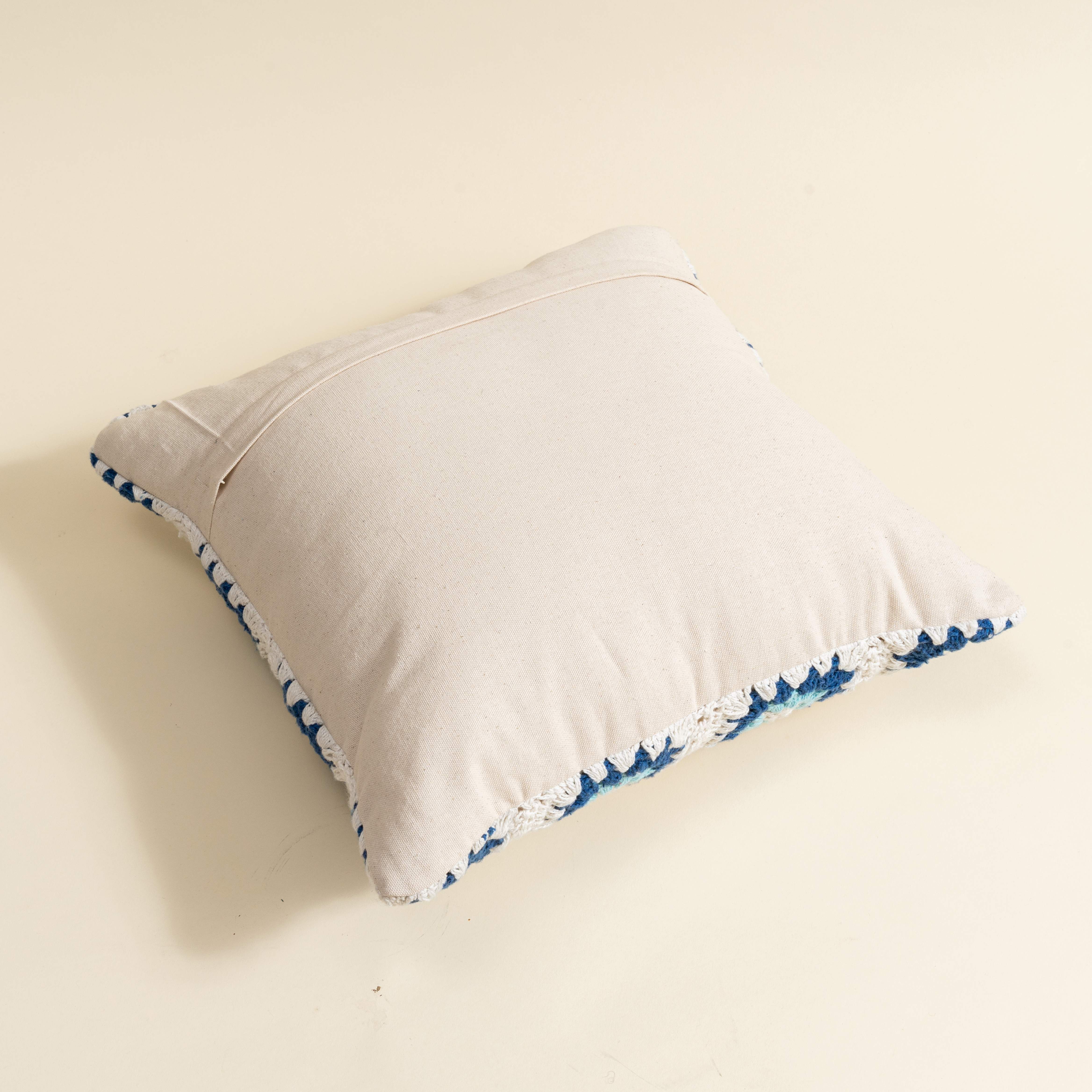 Lagoon Crochet Cushion Cover