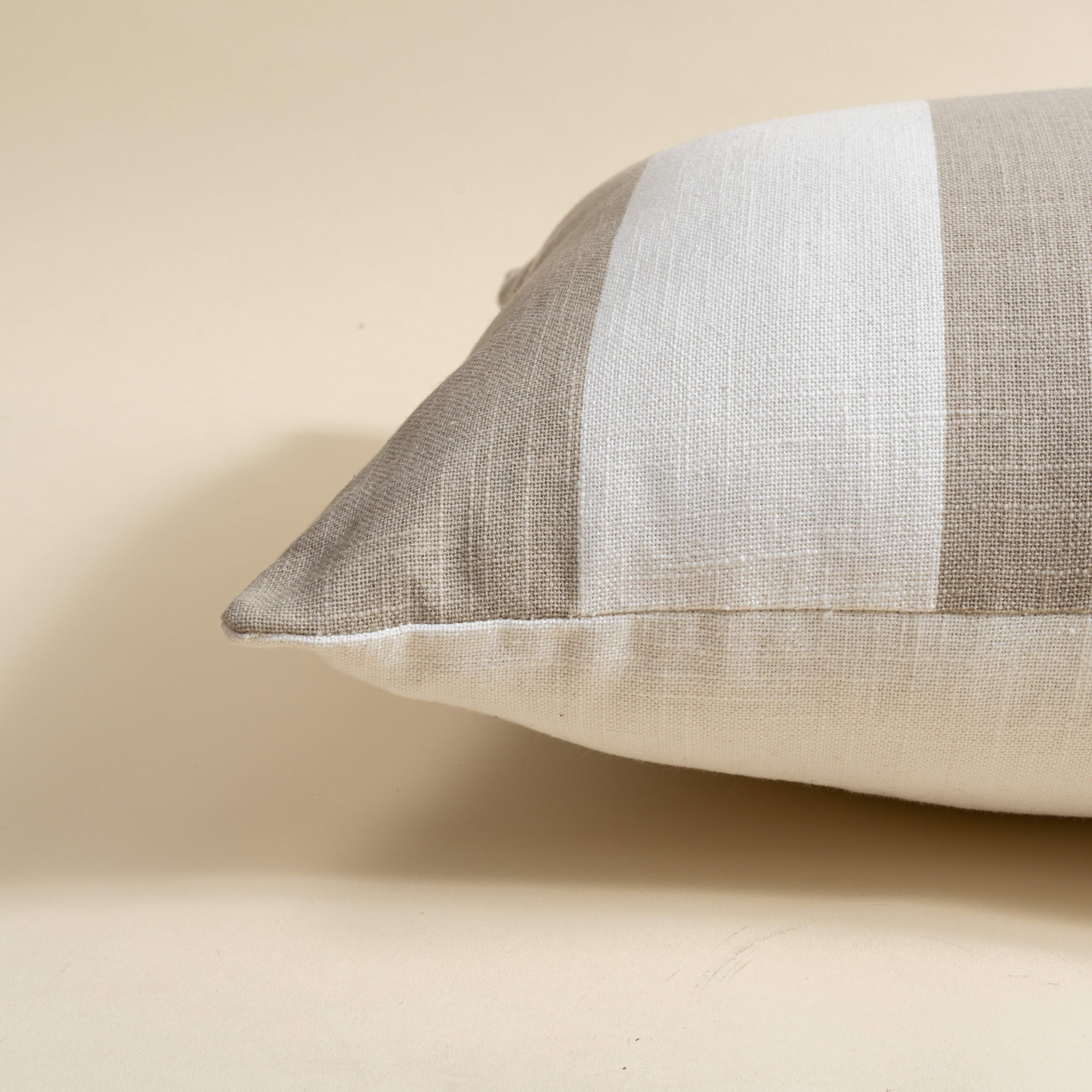 Beige Bold Cushion Cover