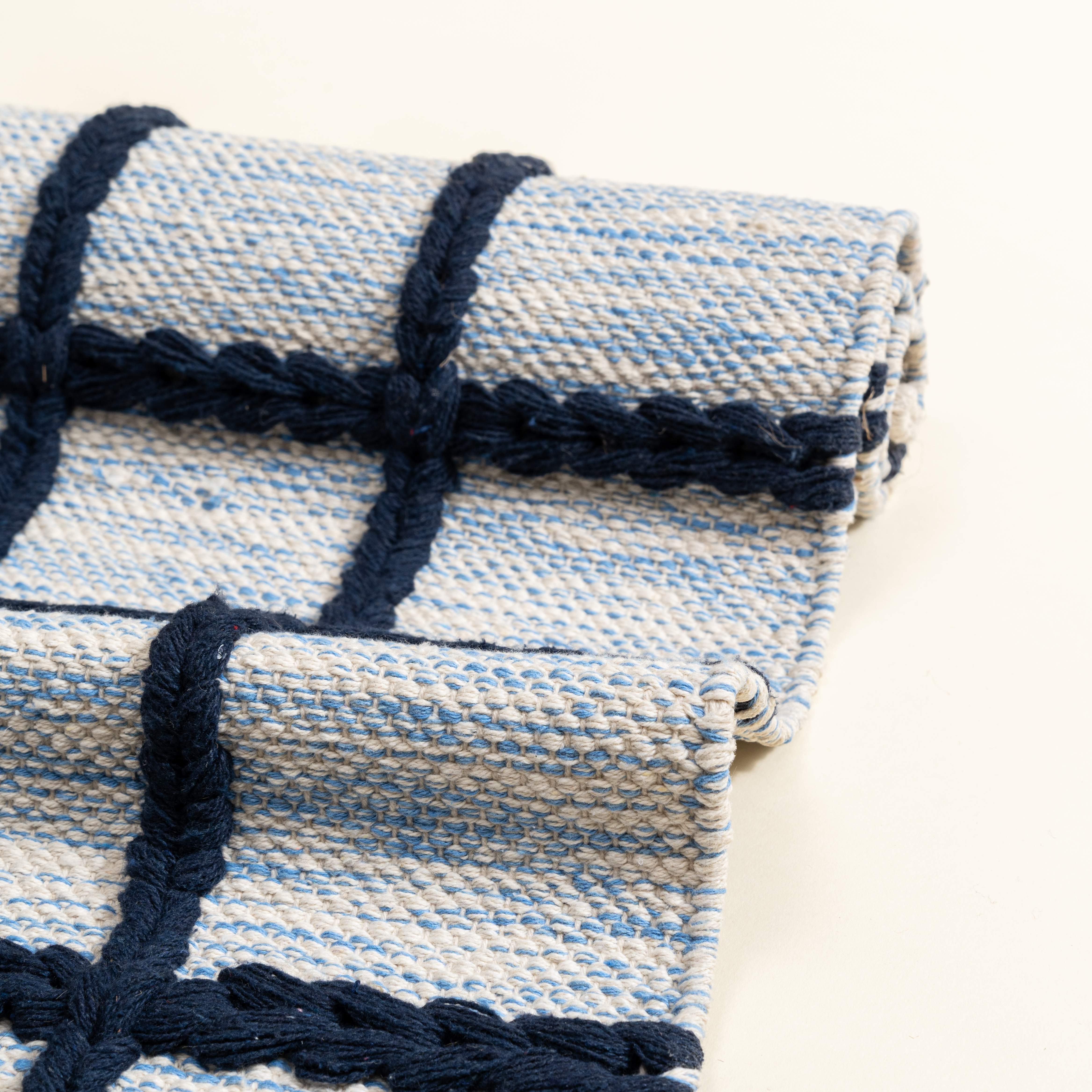 Melange Cable Knit Rug