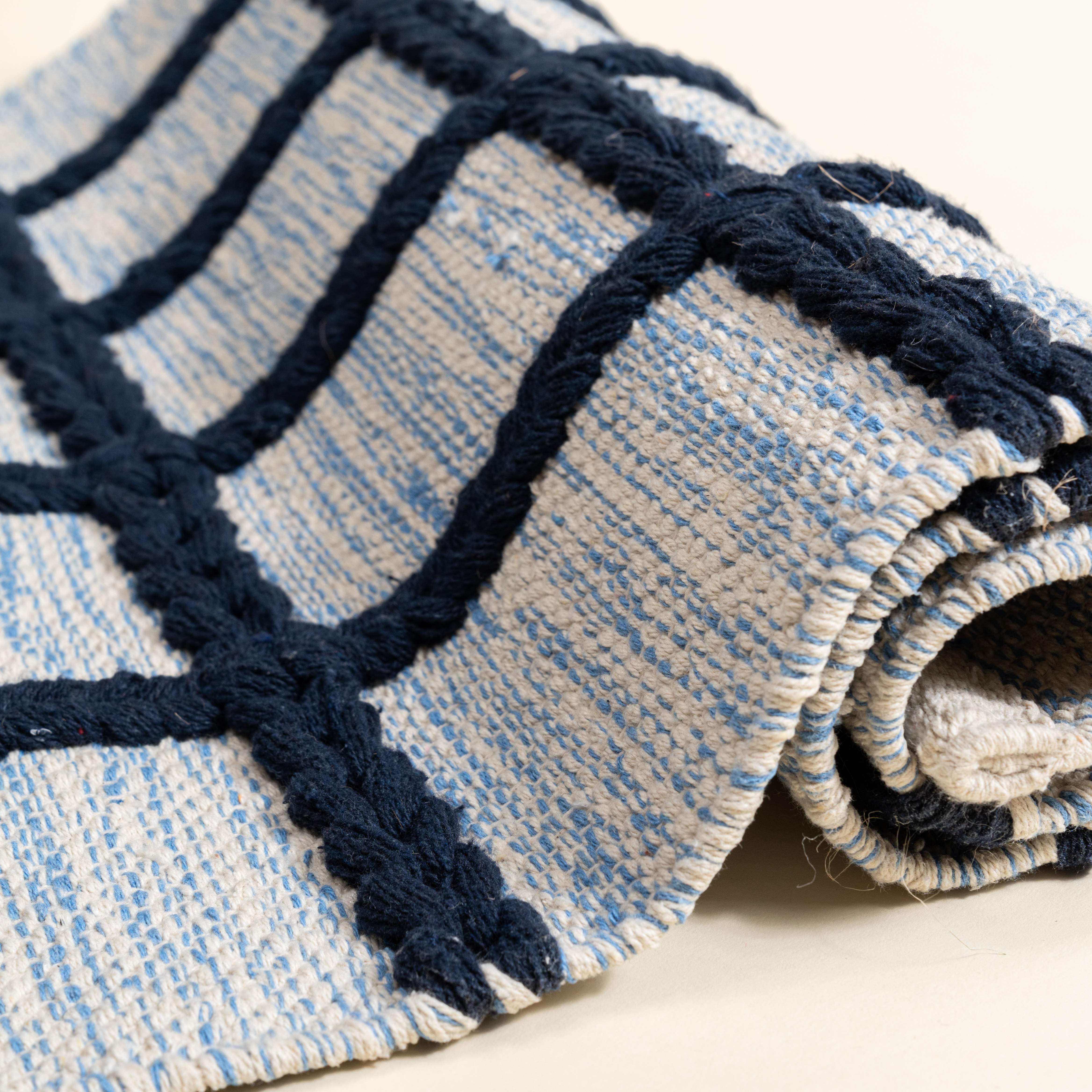 Melange Cable Knit Rug