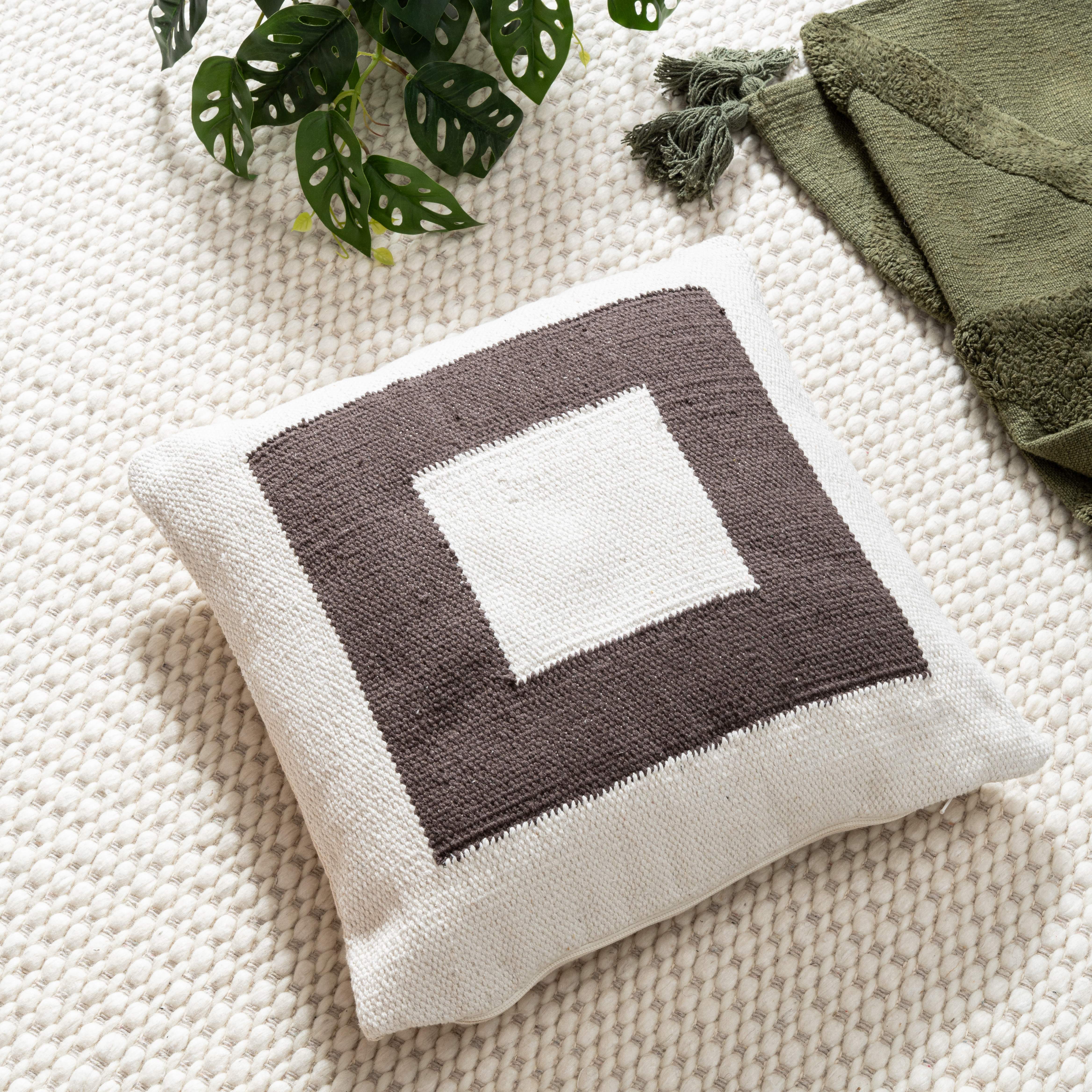 Artisanal Geometric Cushion Cover