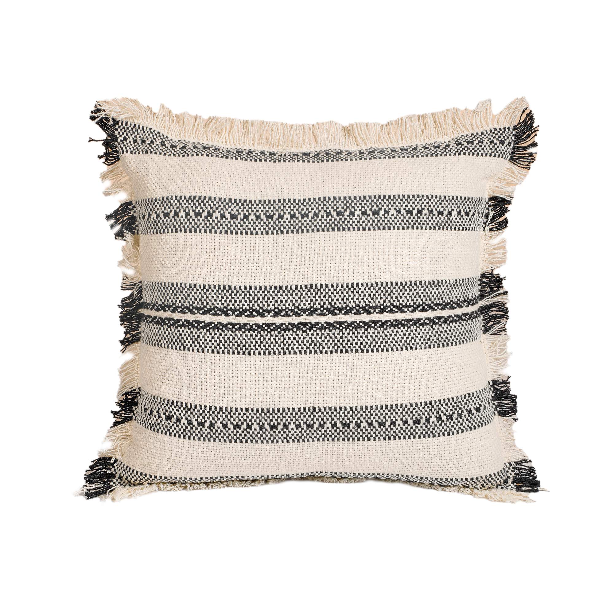 Natural Stripe Cushion Covers - Gift Set Of Two