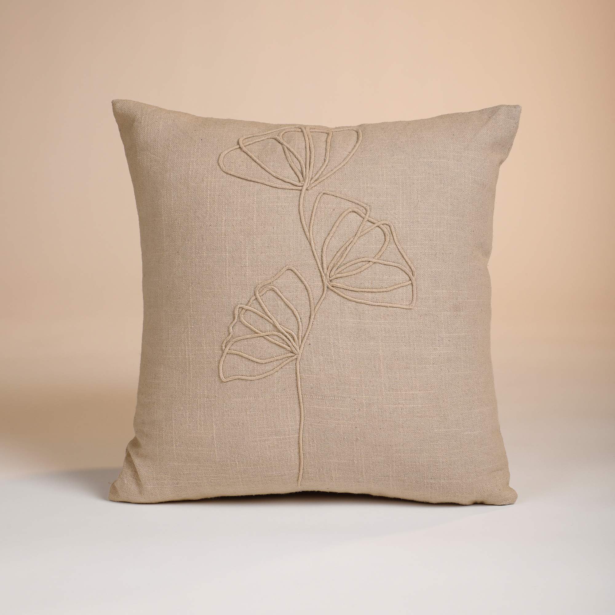 Blooming Brown Cushion Cover