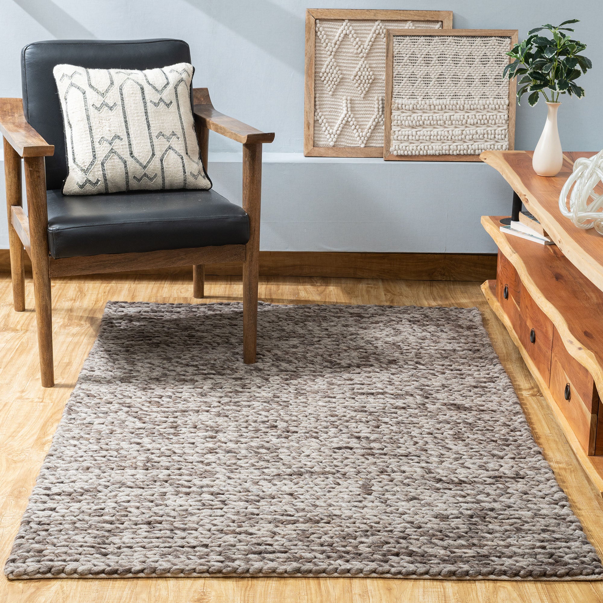 Brown Harmony Chunky Rug