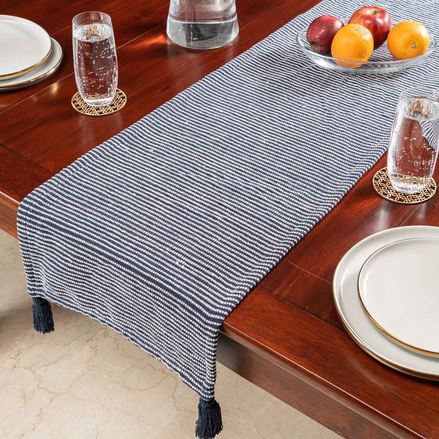 Tranquil Blue Table Runner