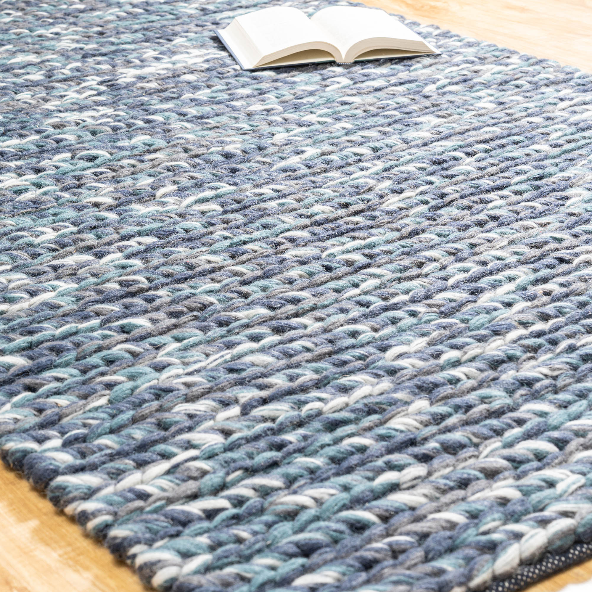 Nordic Blue Chunky Rug