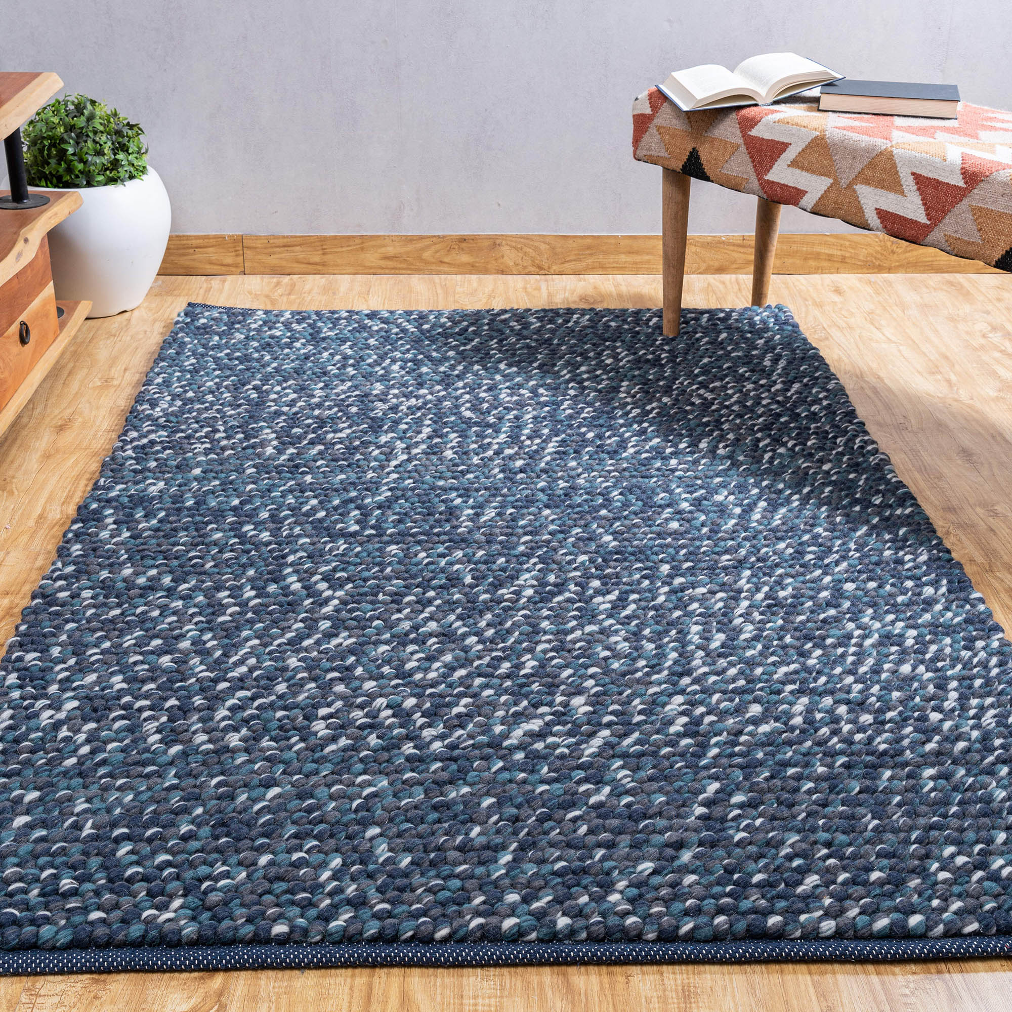 Olivia Cobalt Bubble Rug