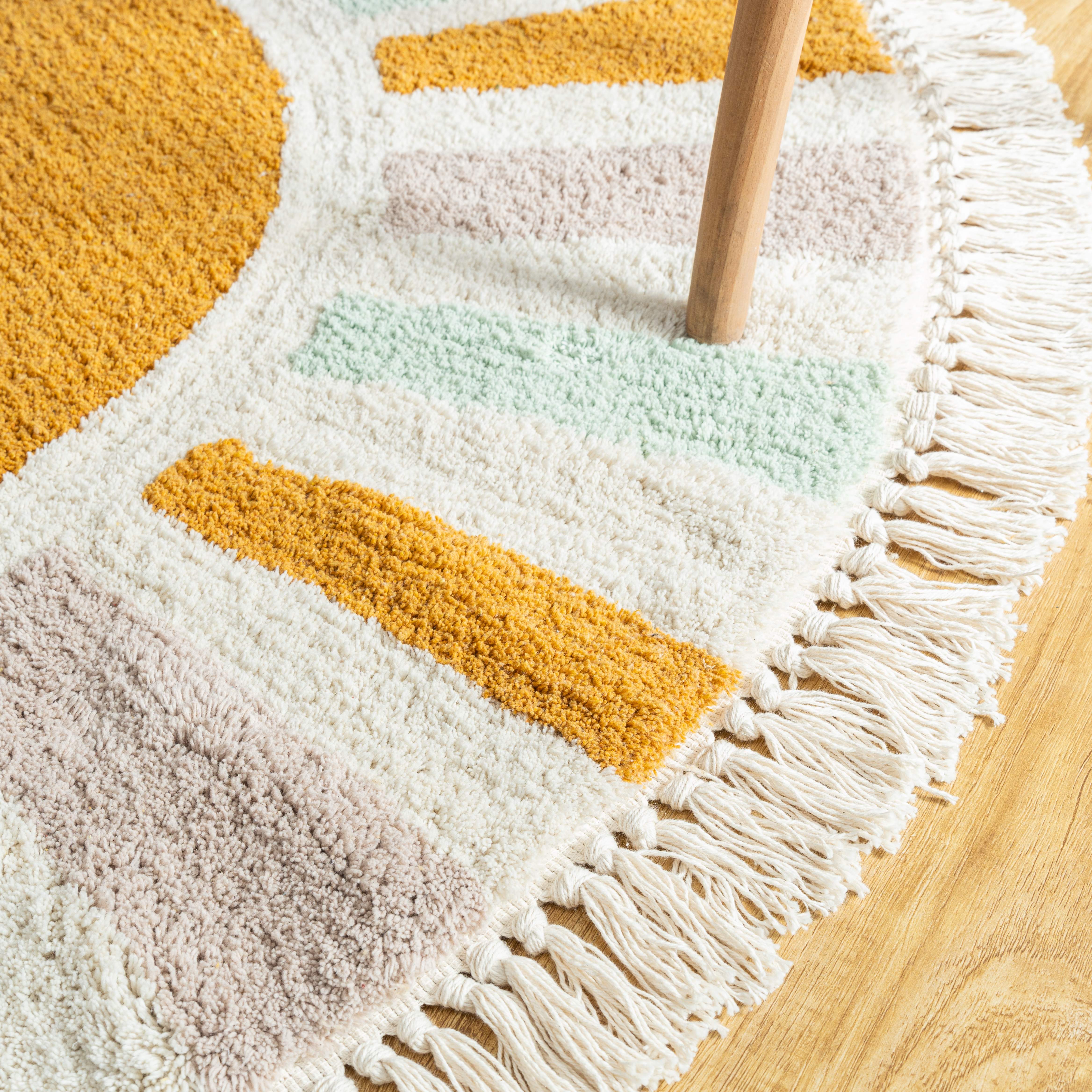 Sunrise Sunburst Tufted Rug - Gift Set