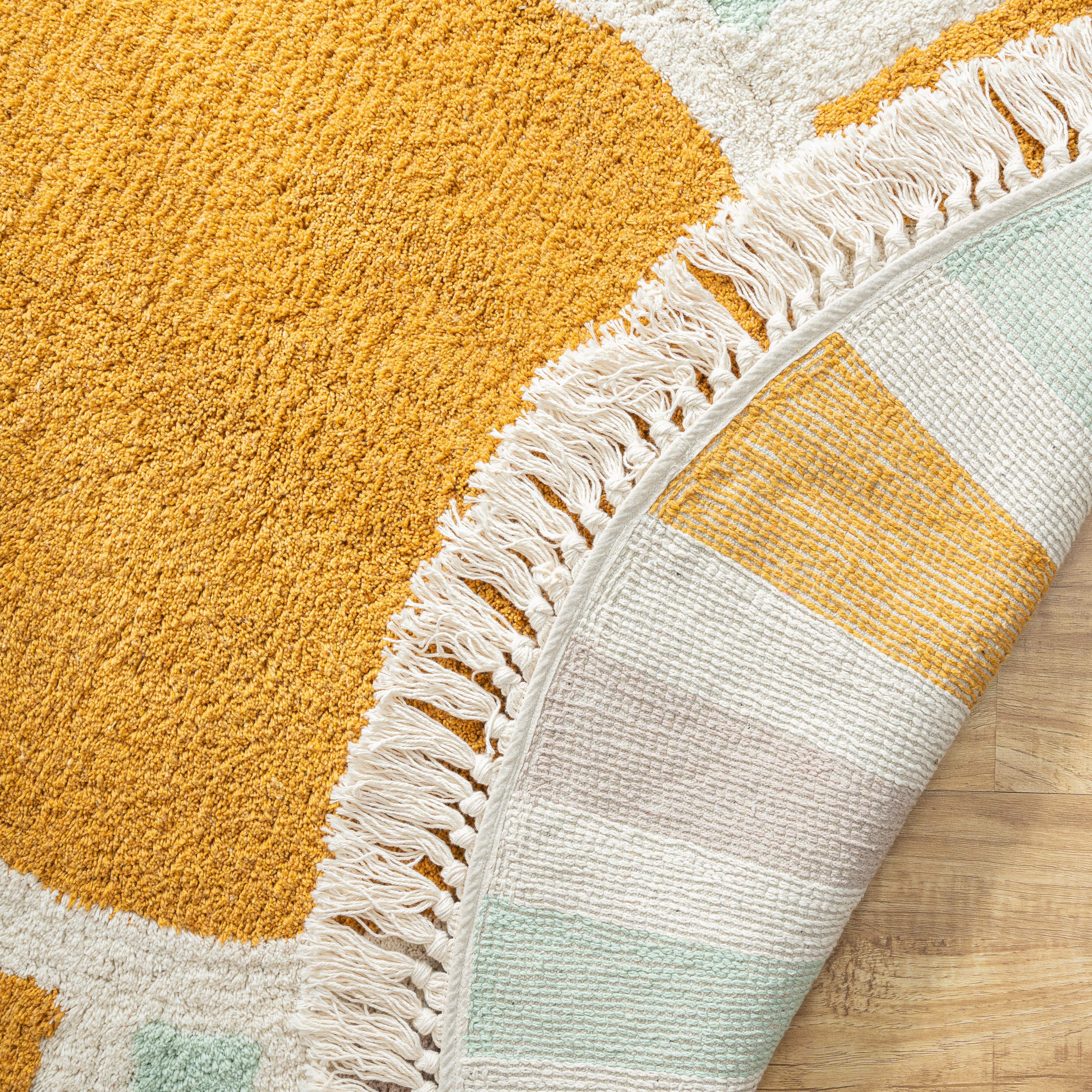 Sunrise Sunburst Tufted Rug