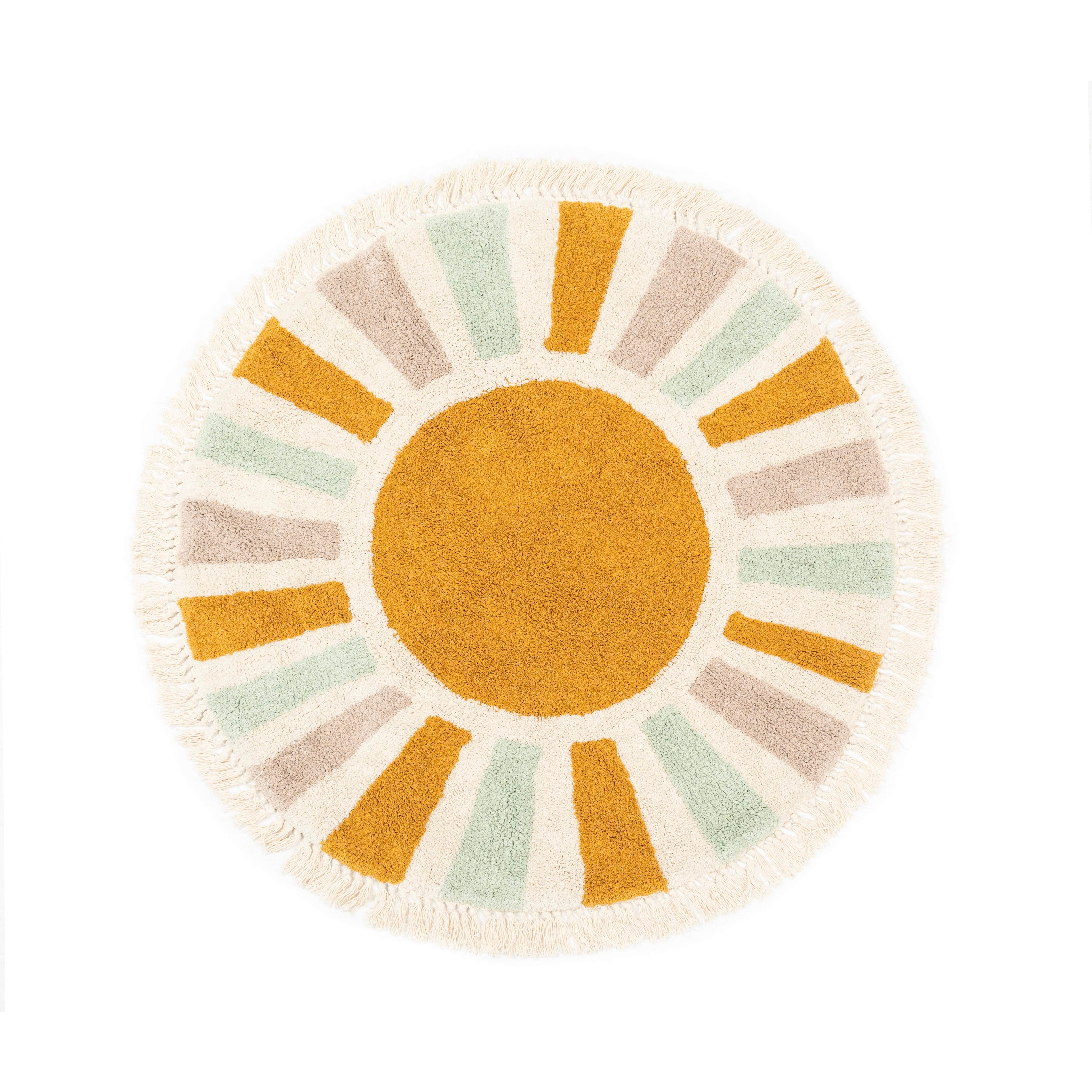 Sunrise Sunburst Tufted Rug - Gift Set