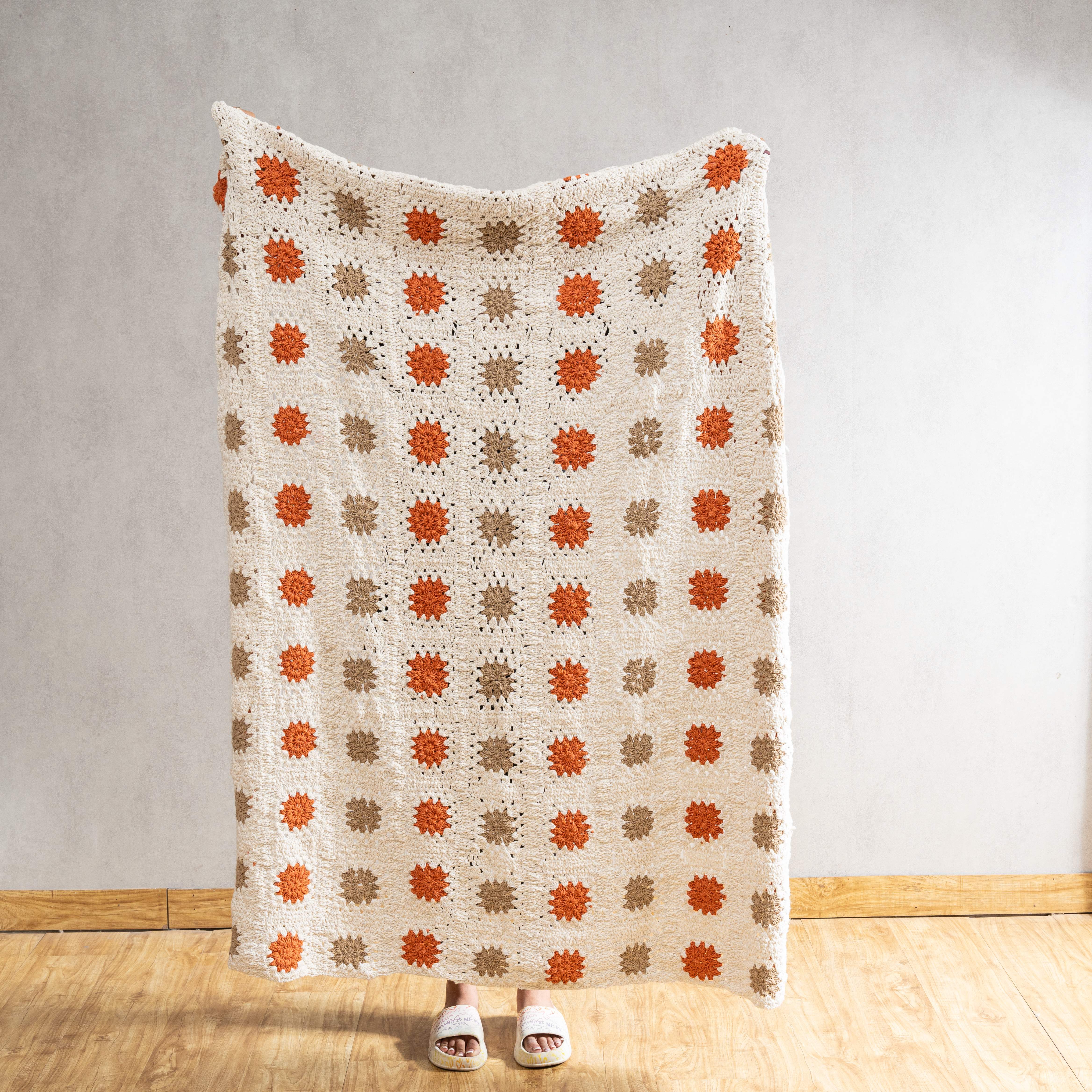 Earthen Crochet Throw Blanket