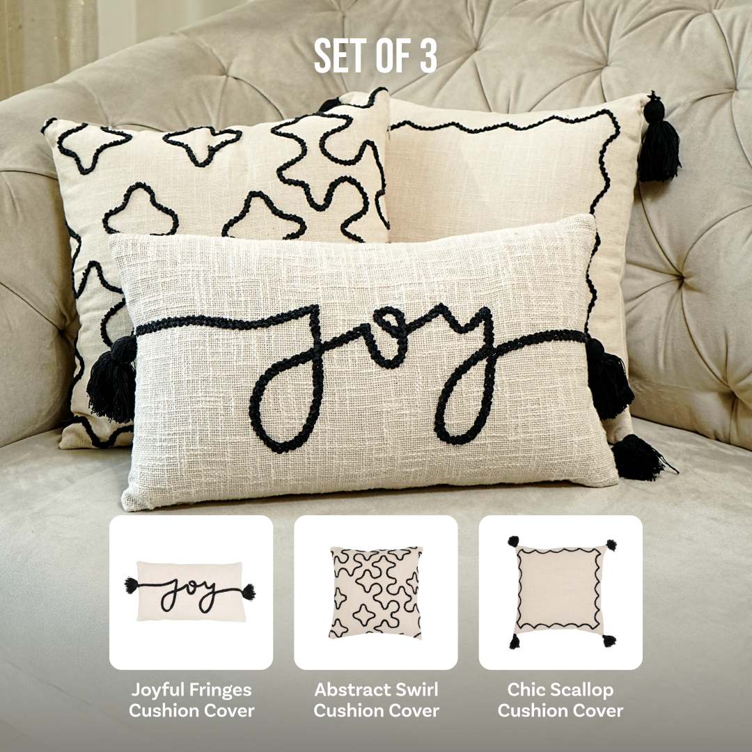 The Contemporary Trio Cushion Covers - Set Of Three